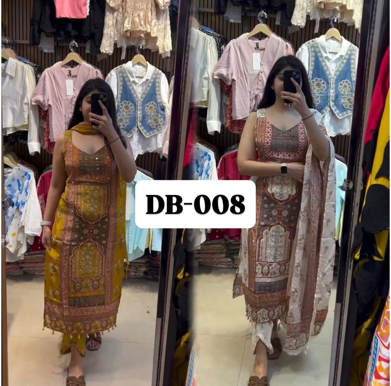 Pcs | Heavy Natural Silk | Digital Print | Hand Work | Ready-Made