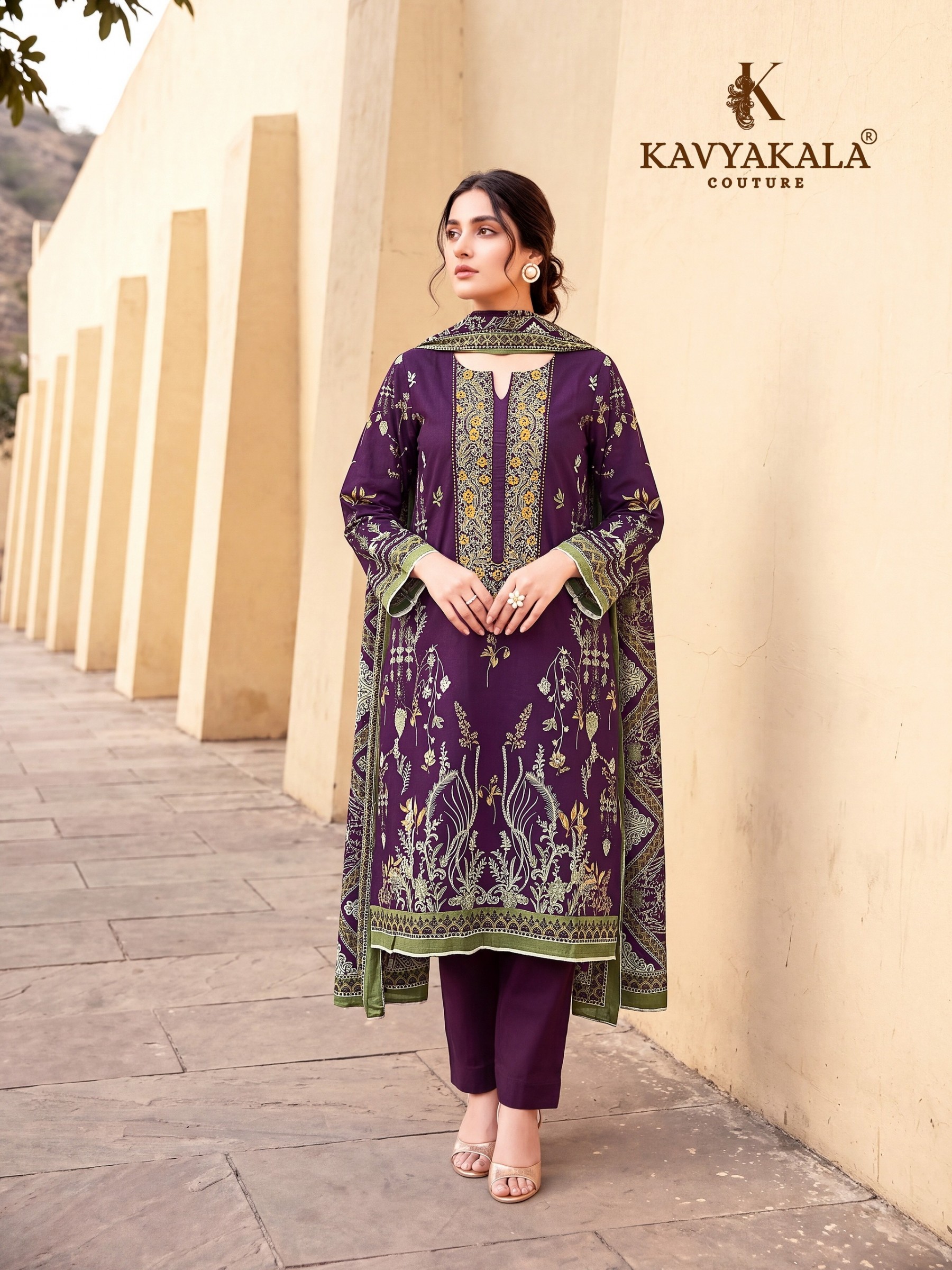 KAVYA KALA COUTURE | Khwaab Jannat Vol-5 | Heavy Soft Cotton | Embroidery Work | Exclusive Bag Pack