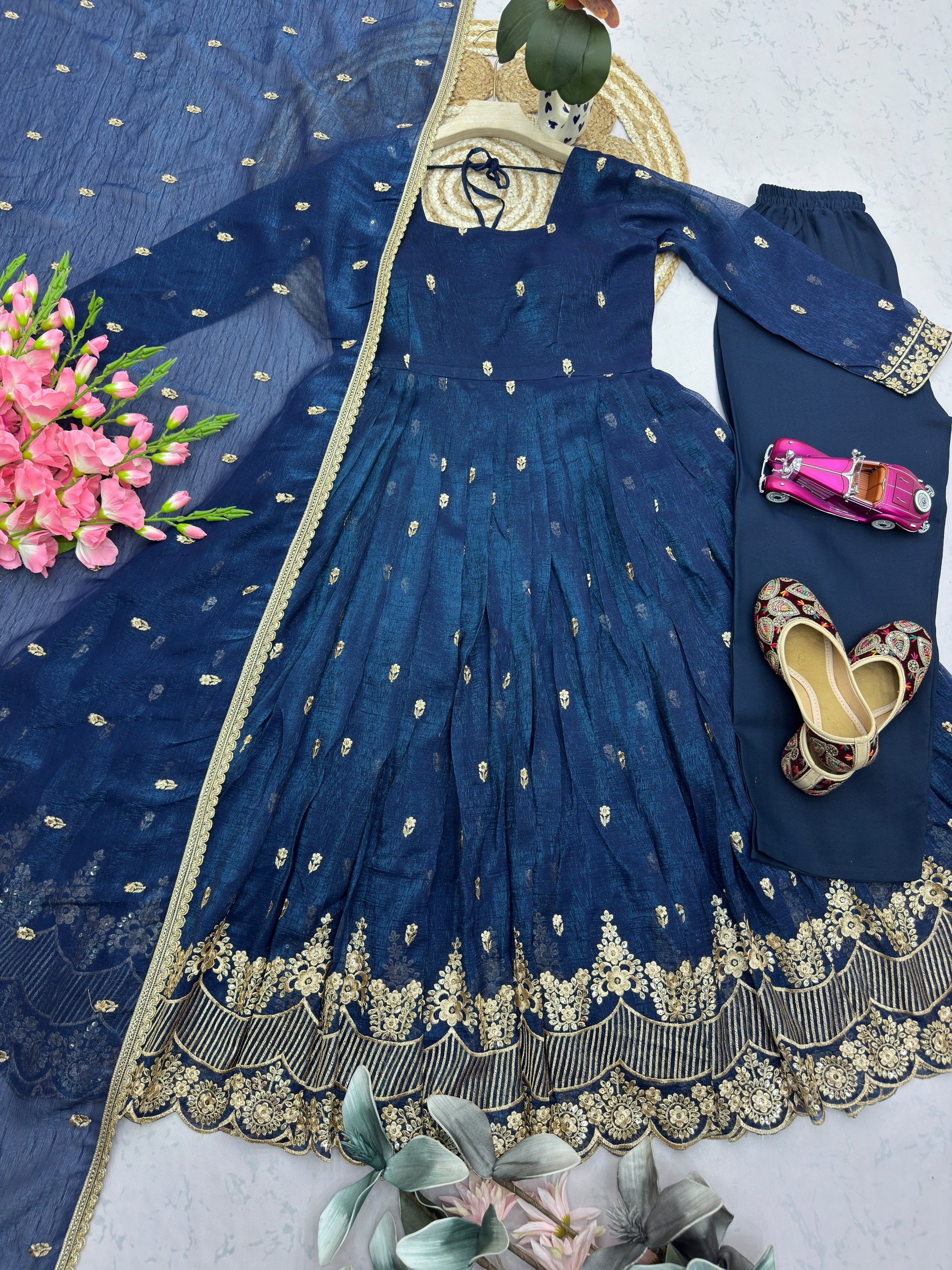 SSC-728 | Designer Party Wear Gown Set | RD Fashion Surat
