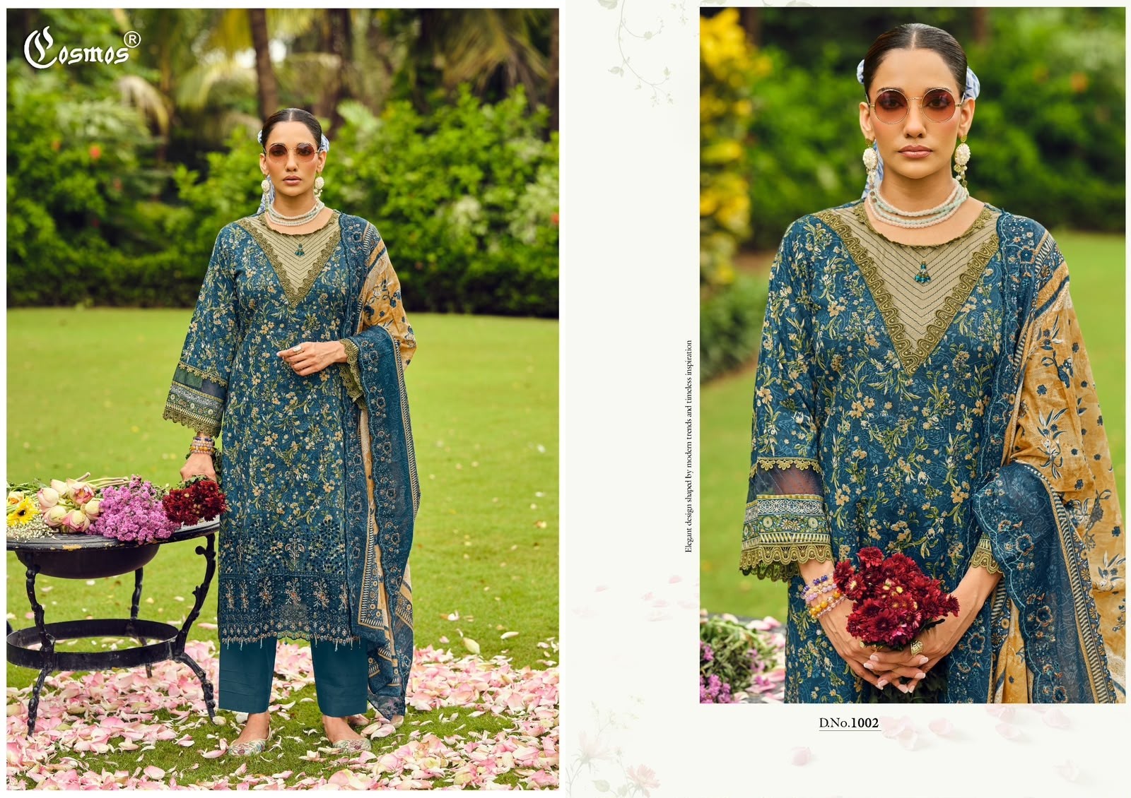 COSMOS FASHION | Riwayat Vol-1 | Lawn Cotton | Heavy Chikankari | Cut Patch Work | Mal Mal Dupatta | 6 Designs