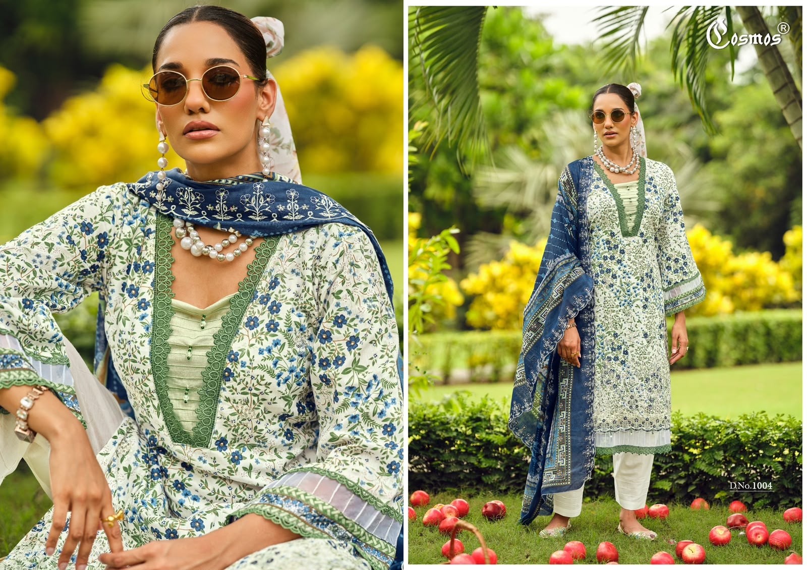 COSMOS FASHION | Riwayat Vol-1 | Lawn Cotton | Heavy Chikankari | Cut Patch Work | Mal Mal Dupatta | 6 Designs