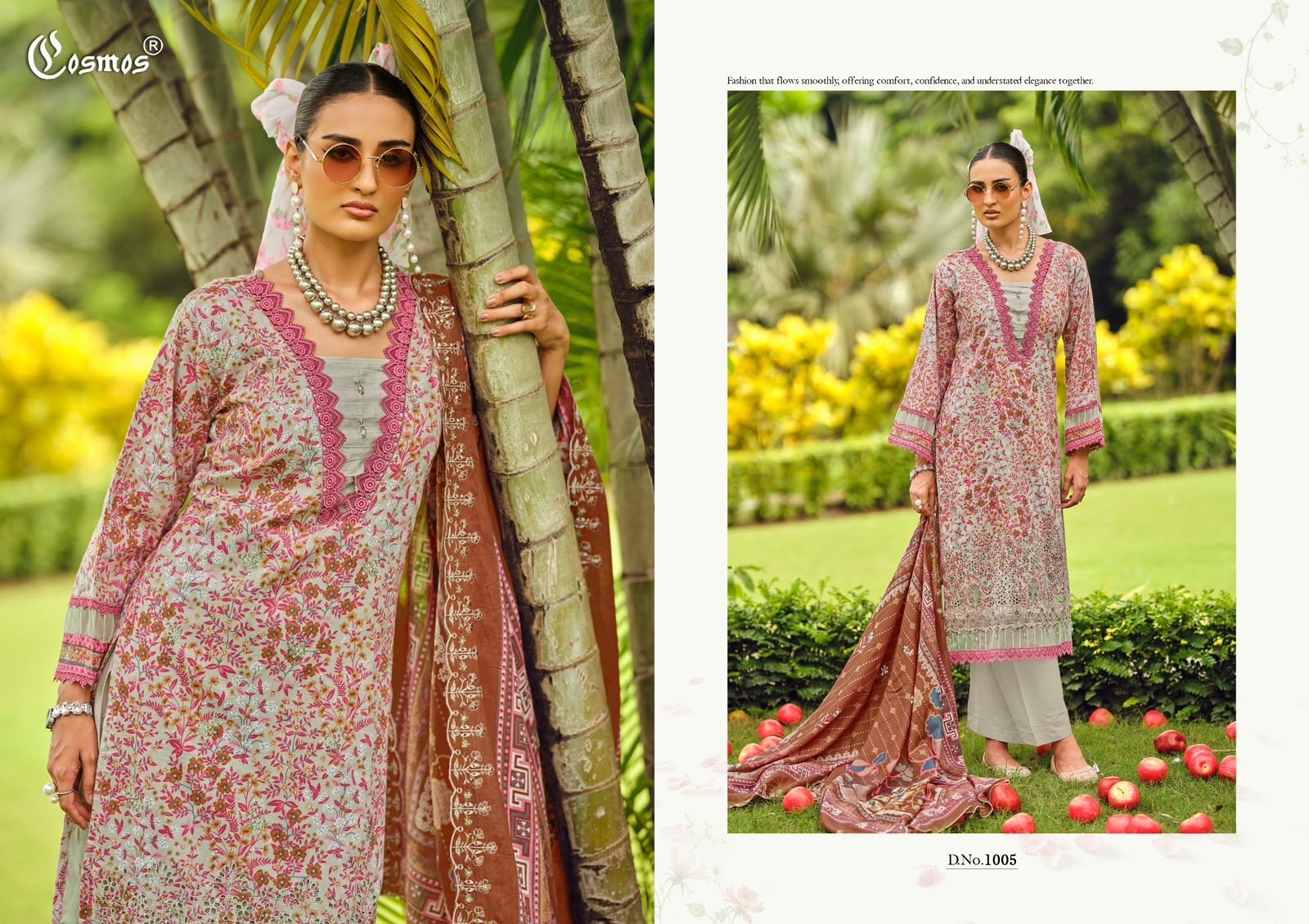 COSMOS FASHION | Riwayat Vol-1 | Lawn Cotton | Heavy Chikankari | Cut Patch Work | Mal Mal Dupatta | 6 Designs