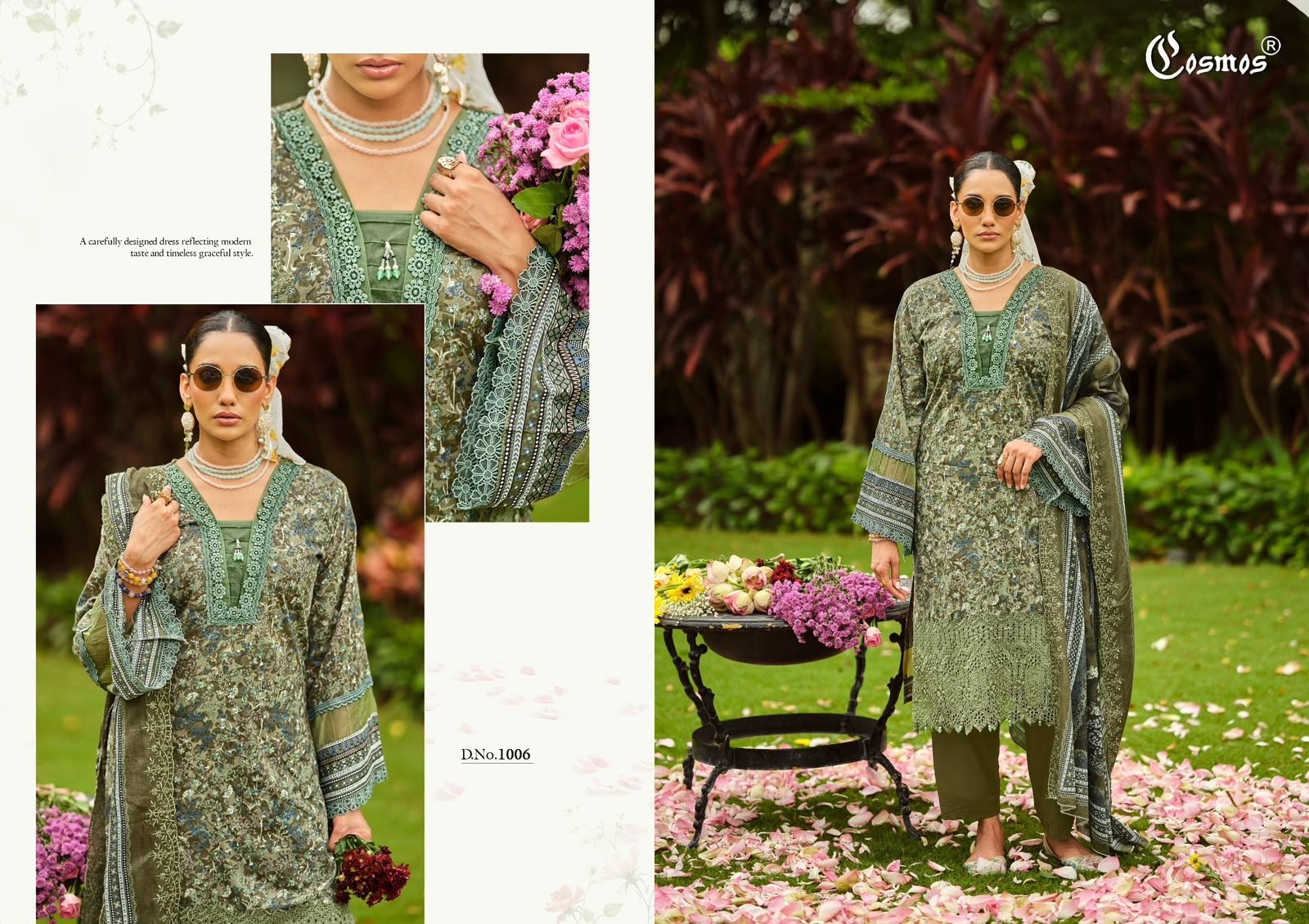COSMOS FASHION | Riwayat Vol-1 | Lawn Cotton | Heavy Chikankari | Cut Patch Work | Mal Mal Dupatta | 6 Designs