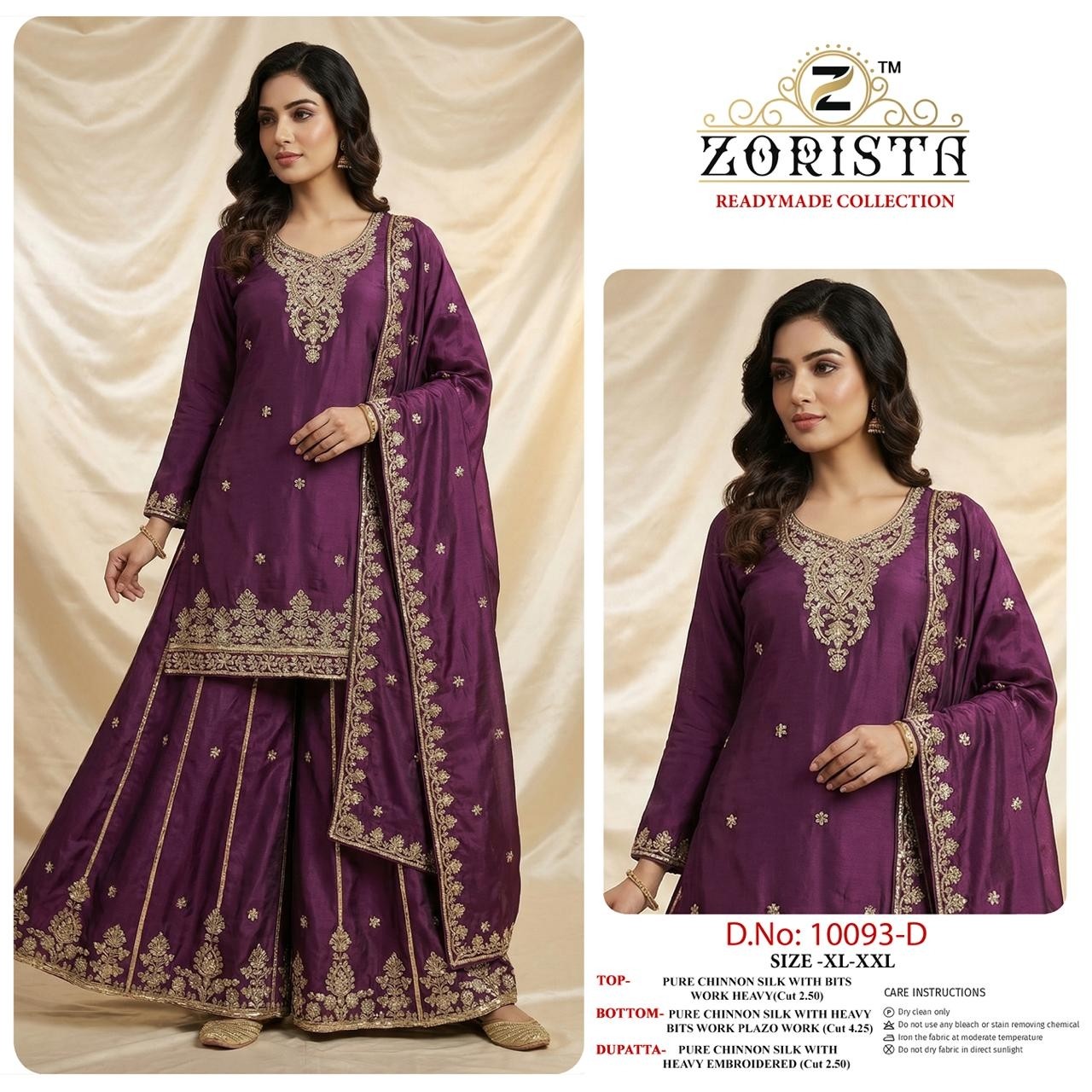 ZORISTA | DNO 10093 A-B-C-D | Readymade Collection | RD Fashion Surat