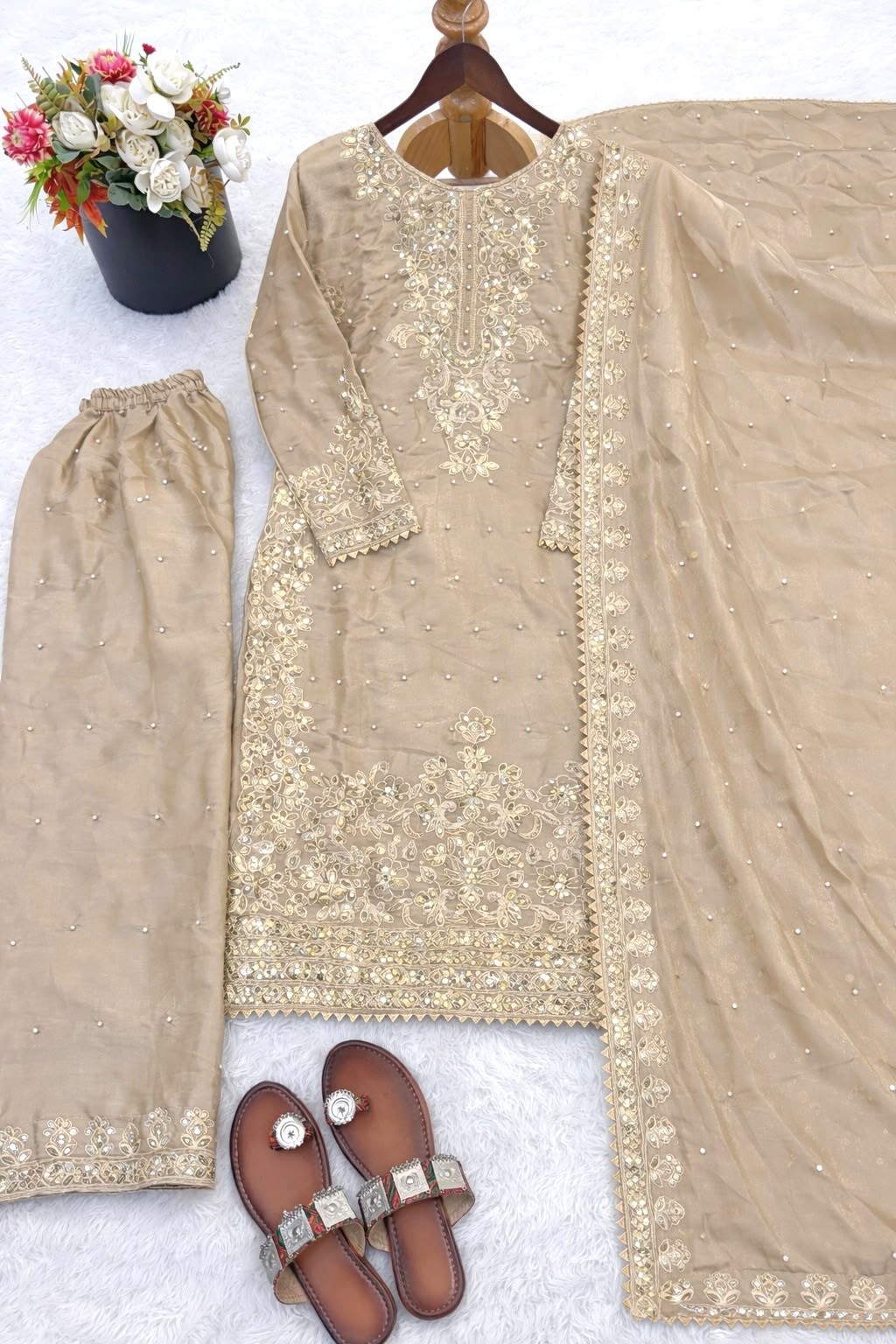 SSR-535 | GMY Silk Heavy Embroidered 3 Piece Set | RD Fashion Surat