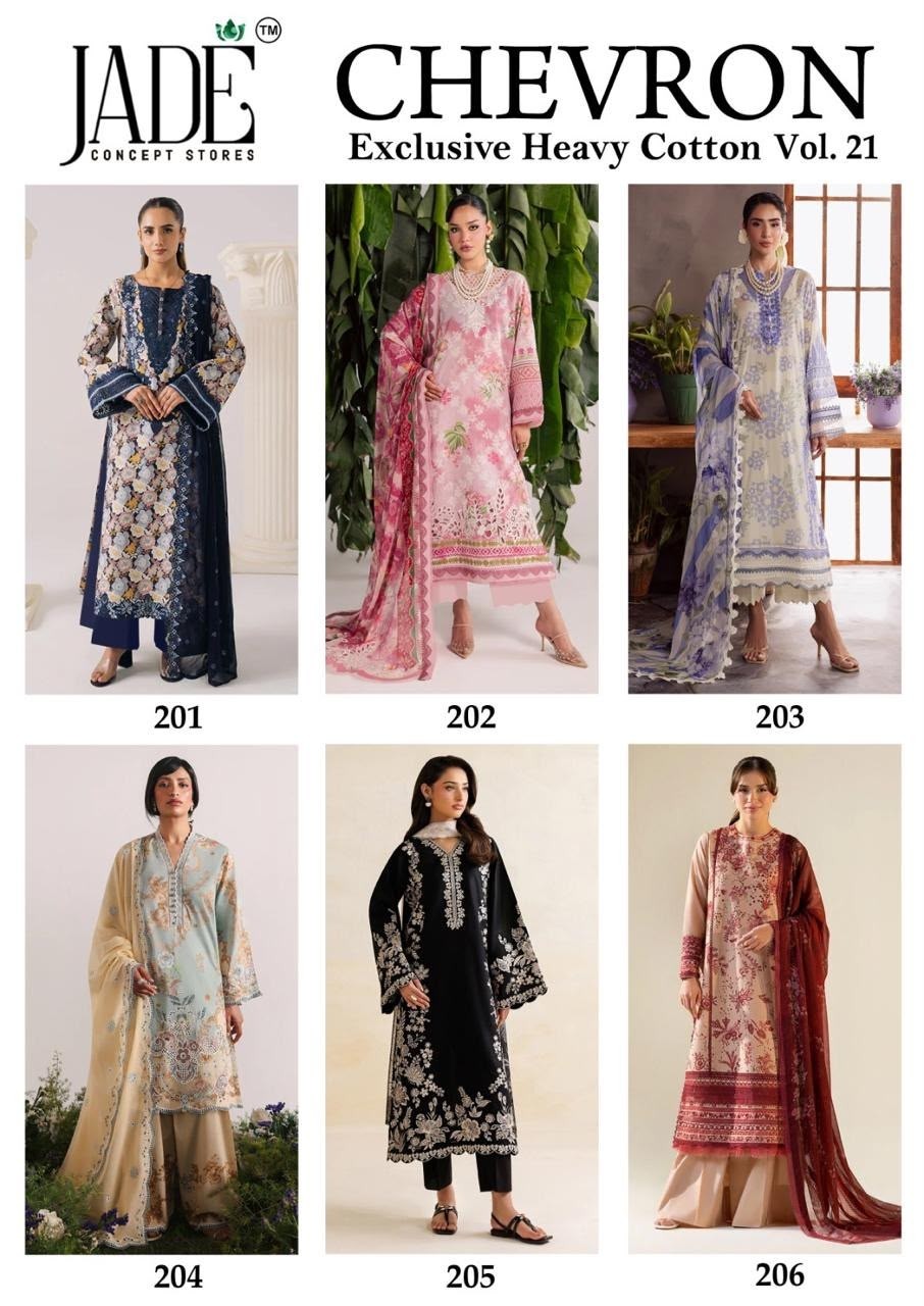 JADE CONCEPT STORES | CHEVRON EXCLUSIVE HEAVY COTTON VOL. 21 | RD Fashion Surat