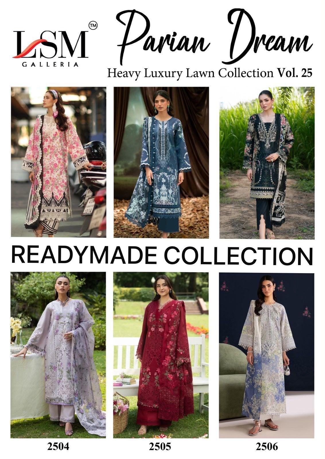 LSM GALLERIA | PARIAN DREAM VOL 25 | Heavy Luxury Lawn Readymade Suit | RD Fashion Surat