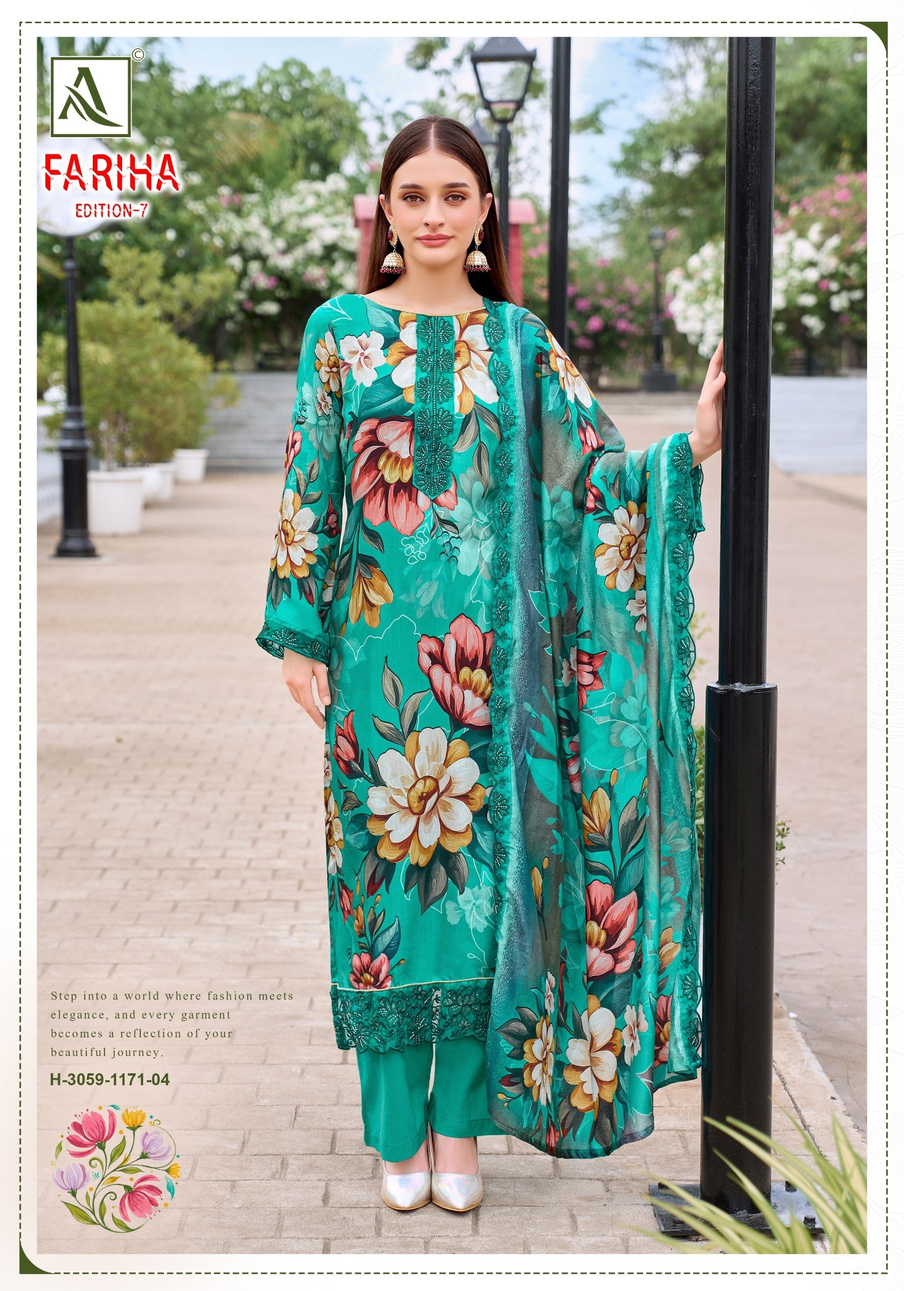 ALOK SUIT | FARIHA-7 | Premium Maslin Designer Suit | RD Fashion Surat