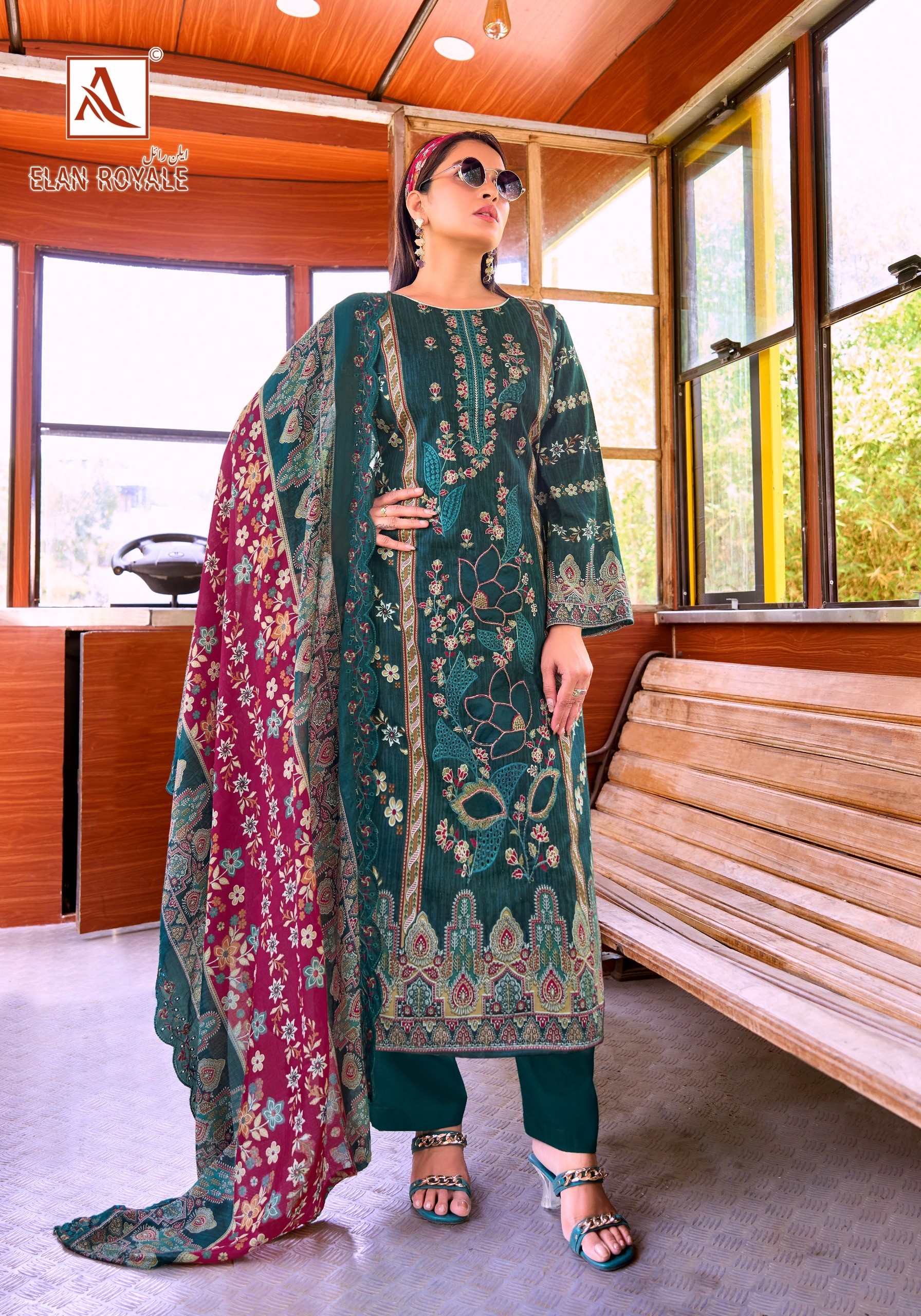 ALOK SUIT | ELAN ROYALE | Pakistani Print Cotton Embroidered Suit | RD Fashion Surat
