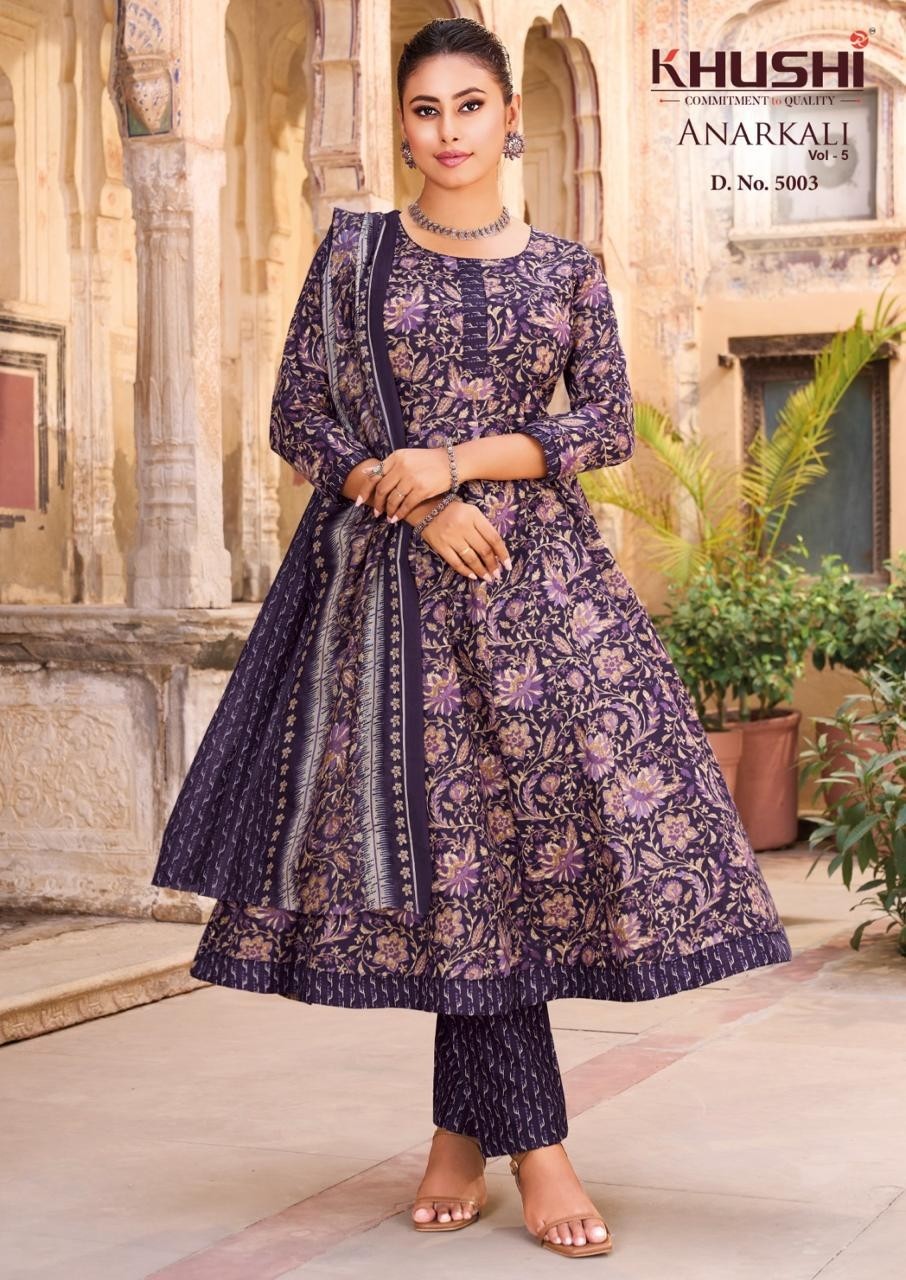 NANDGOPAL PRINT | KHUSHI ANARKALI VOL 5 | 130 GSM Cotton Readymade Suit | RD Fashion Surat