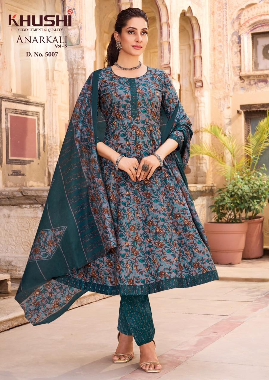 NANDGOPAL PRINT | KHUSHI ANARKALI VOL 5 | 130 GSM Cotton Readymade Suit | RD Fashion Surat