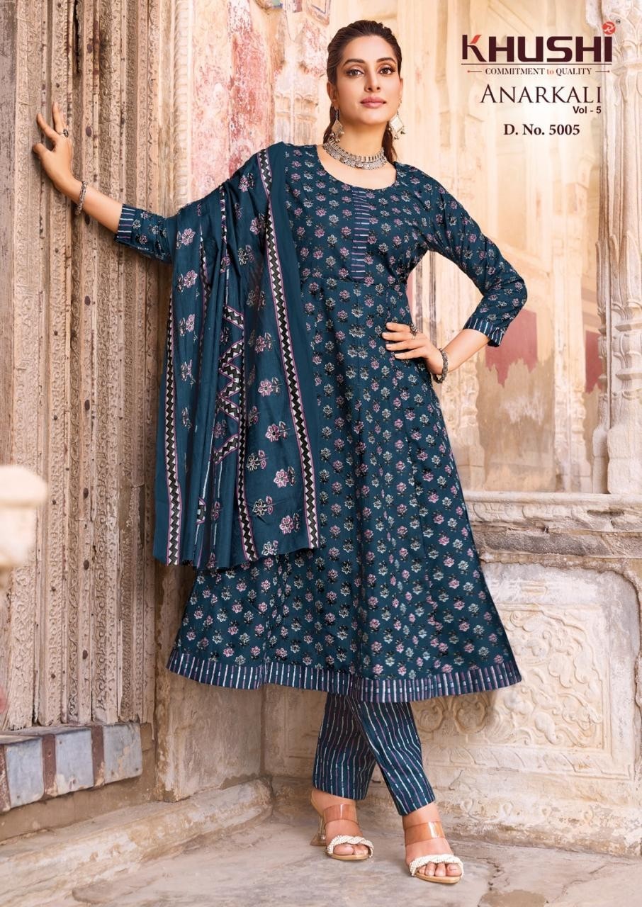 NANDGOPAL PRINT | KHUSHI ANARKALI VOL 5 | 130 GSM Cotton Readymade Suit | RD Fashion Surat