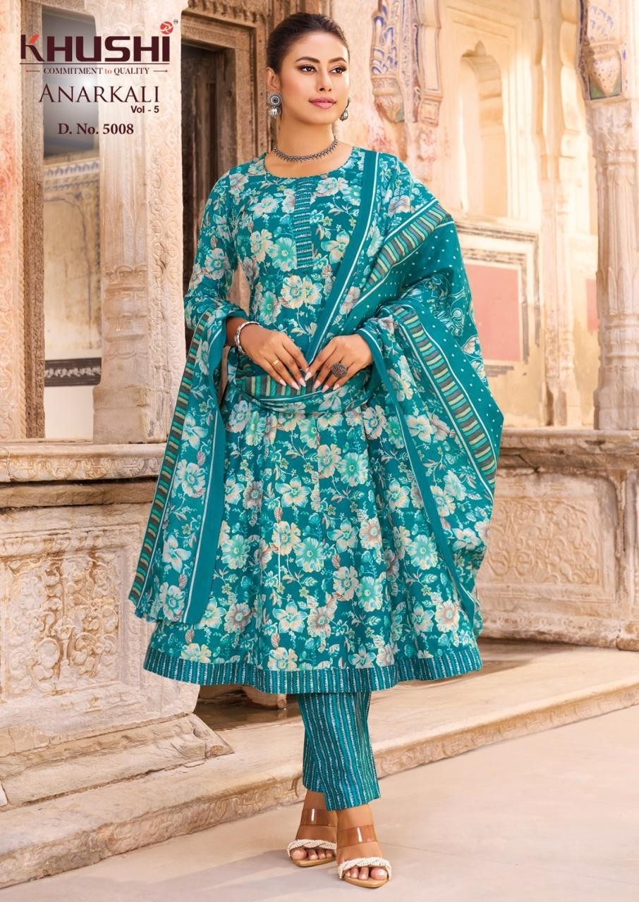 NANDGOPAL PRINT | KHUSHI ANARKALI VOL 5 | 130 GSM Cotton Readymade Suit | RD Fashion Surat