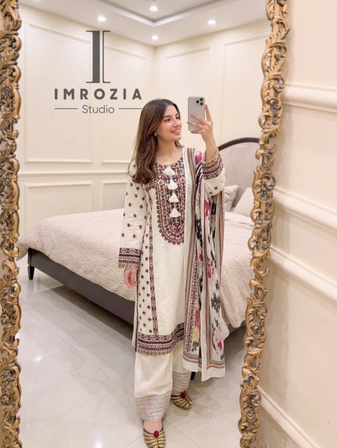 IMROZIA STUDIO | FARSHI SALWAR | Design 504 AB | Viscose Rayon Embroidered Suit | RD Fashion Surat