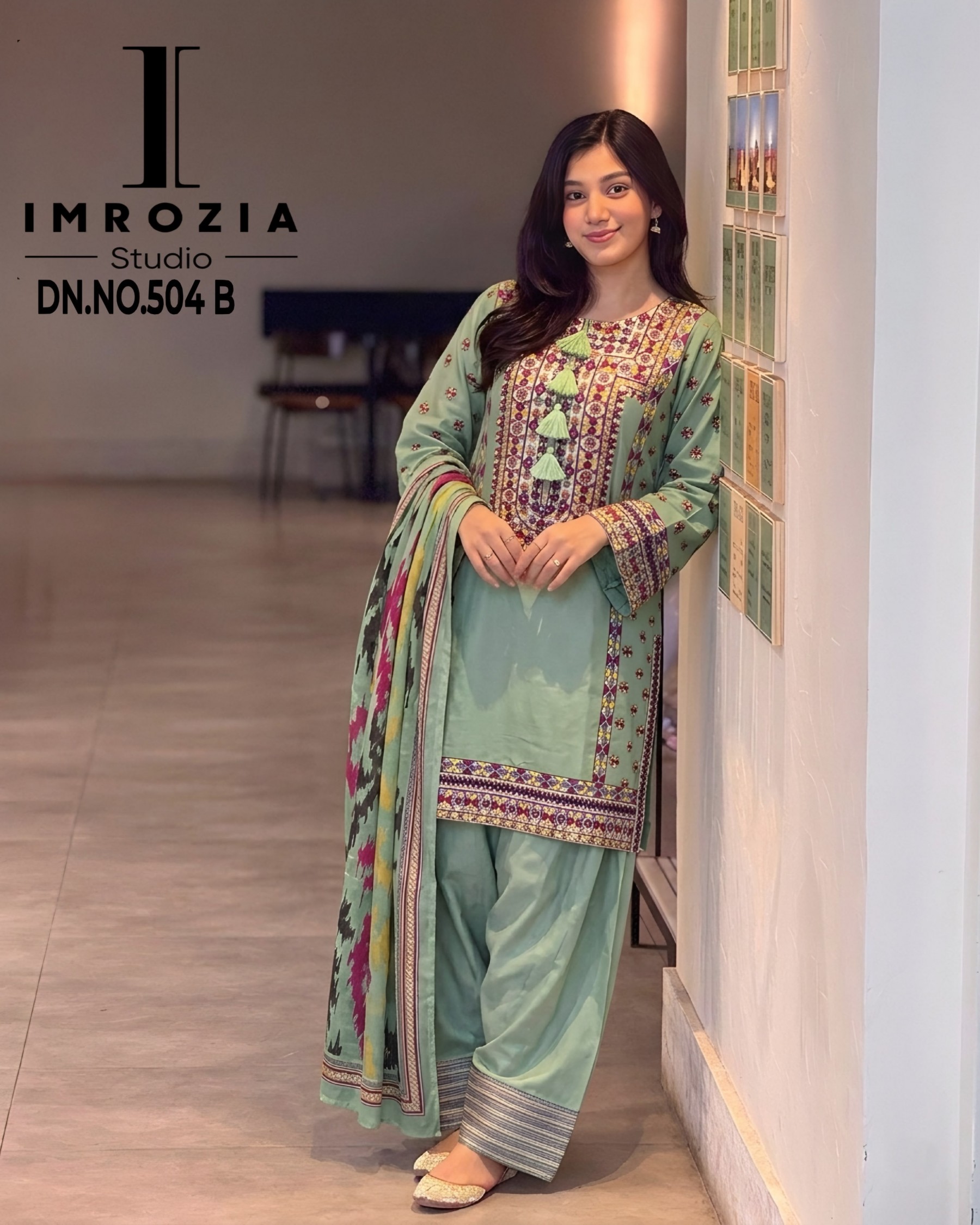 IMROZIA STUDIO | FARSHI SALWAR | Design 504 AB | Viscose Rayon Embroidered Suit | RD Fashion Surat