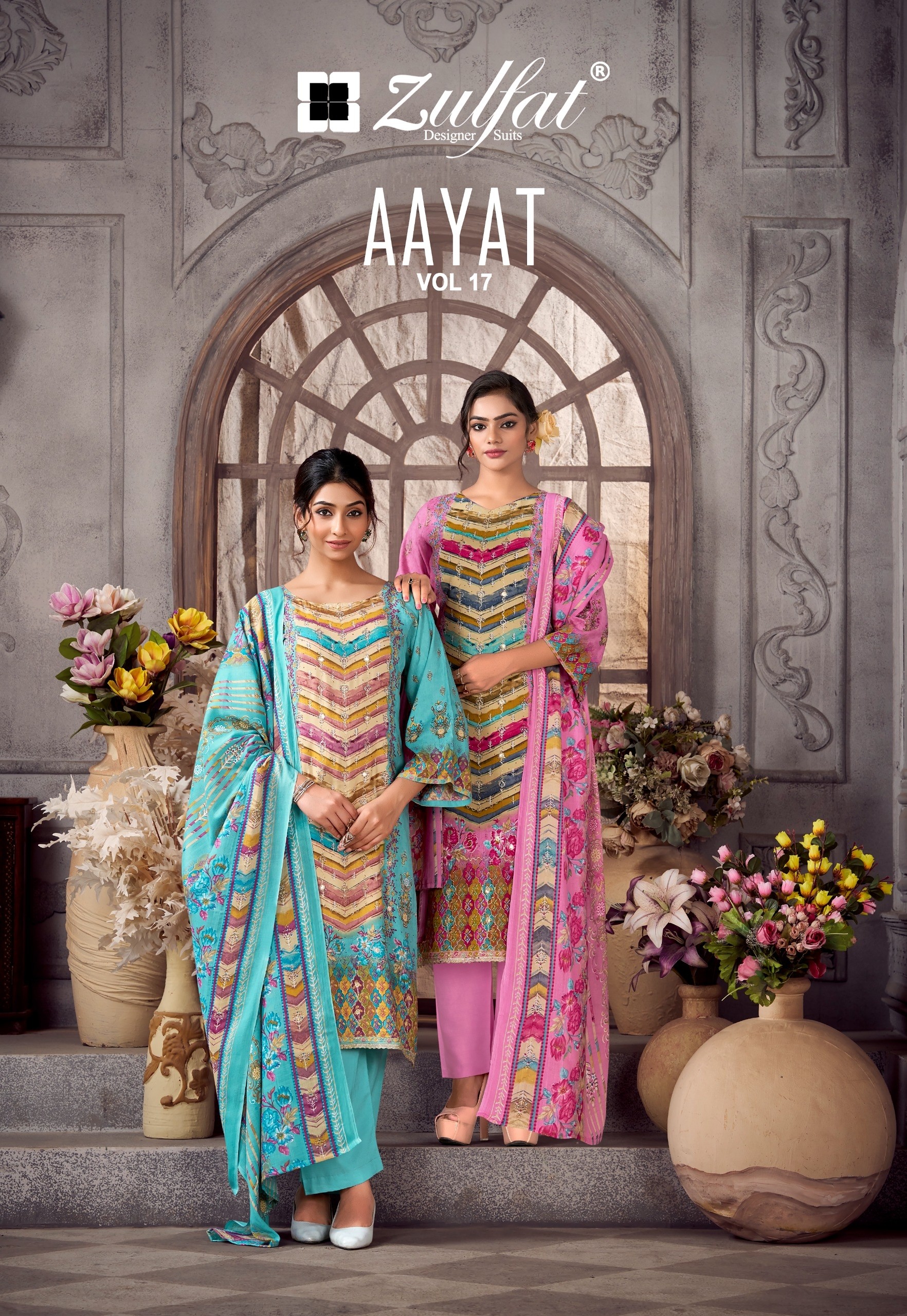 ZULFAT | AAYAT VOL-17 | Heavy Handwork Viscose Rayon Suit | RD Fashion Surat