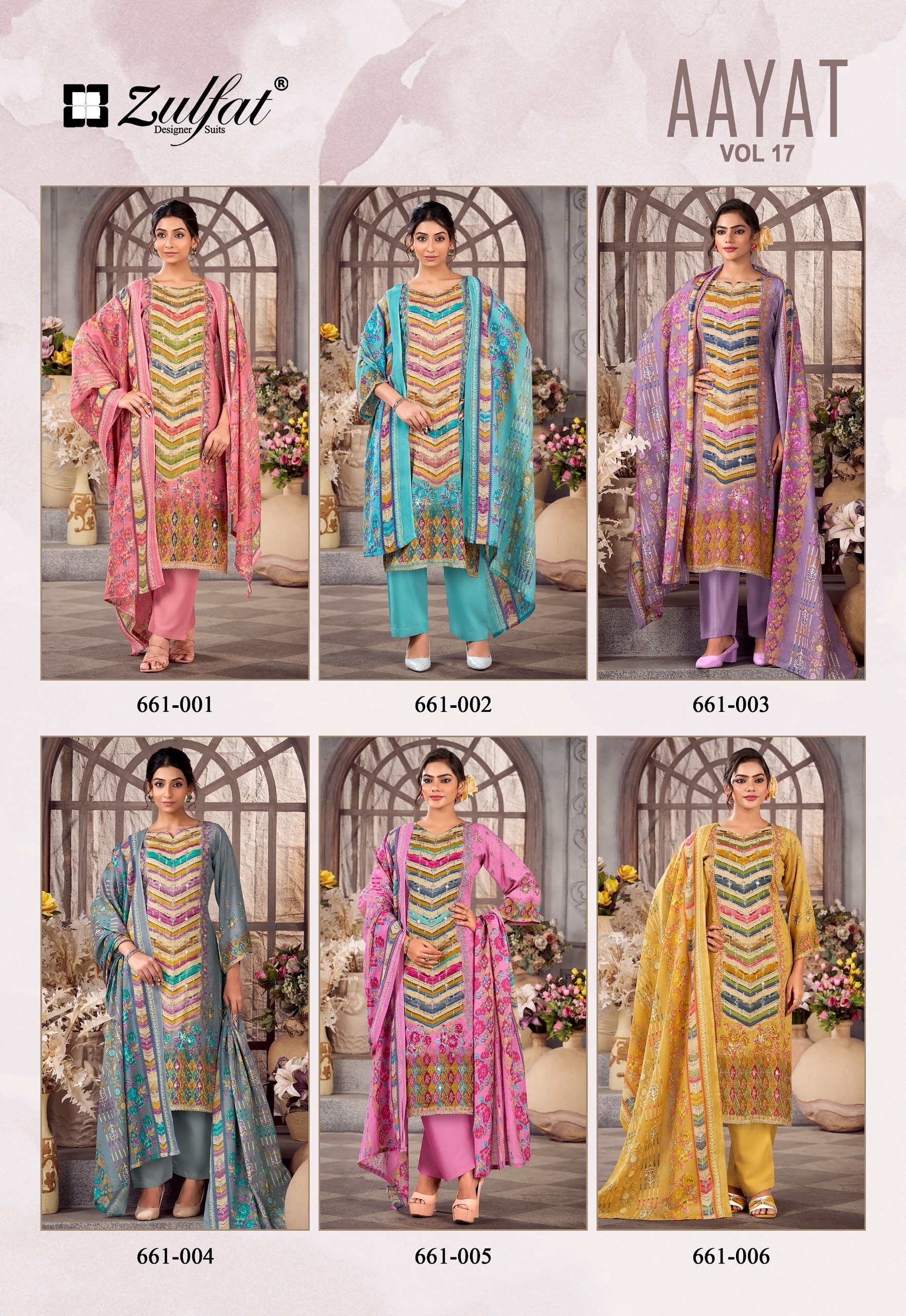 ZULFAT | AAYAT VOL-17 | Heavy Handwork Viscose Rayon Suit | RD Fashion Surat