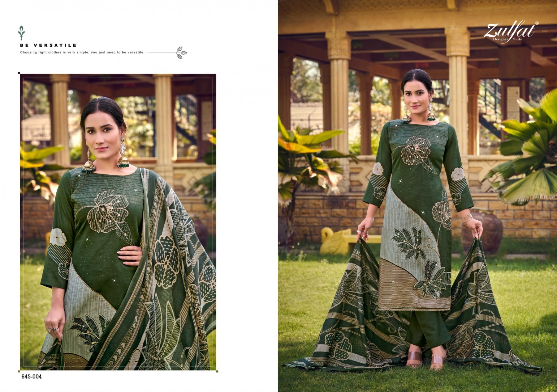 ZULFAT | SAJNI VOL-7 | Jam Cotton Heavy Handwork Suit | RD Fashion Surat