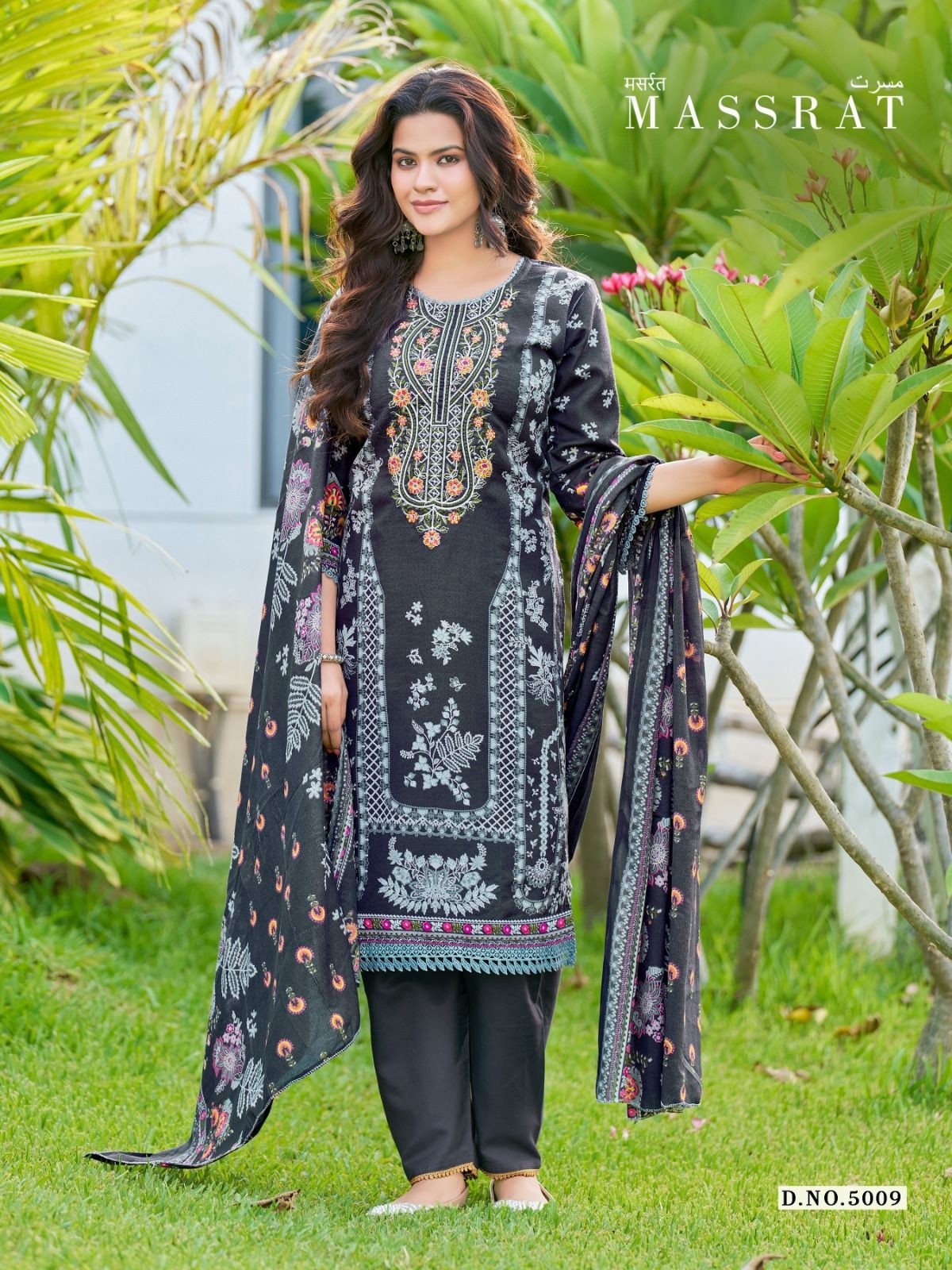 FALAK INTERNATIONAL | MASSRAT VOL-5 | Karachi Designer Cotton Embroidered Suit | RD Fashion Surat
