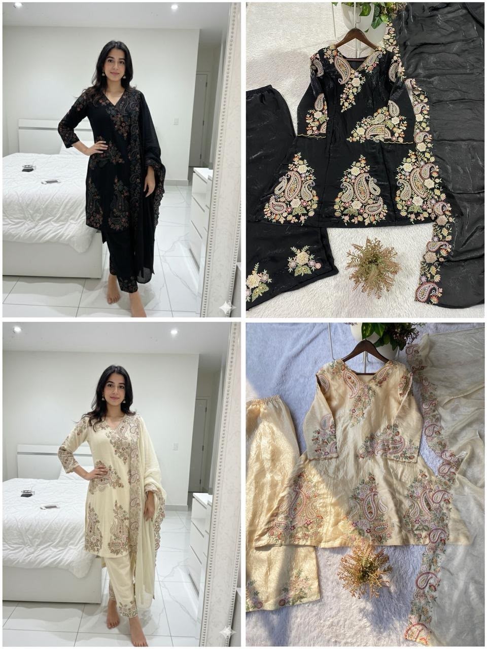BE-449 | Fendy Sequence Embroidered Palazzo Suit | Ready to Wear | RD Fashion Surat