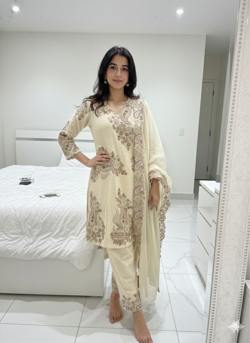 BE-449 | Fendy Sequence Embroidered Palazzo Suit | Ready to Wear | RD Fashion Surat