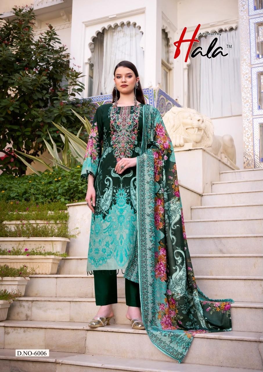 HALA | AAYAT VOL-6 | Premium Soft Cotton Heavy Embroidered Suit | RD Fashion Surat