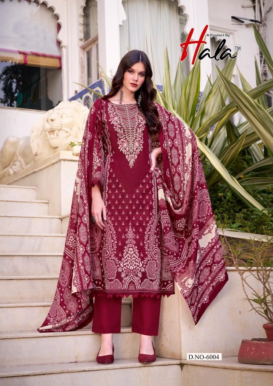 HALA | AAYAT VOL-6 | Premium Soft Cotton Heavy Embroidered Suit | RD Fashion Surat