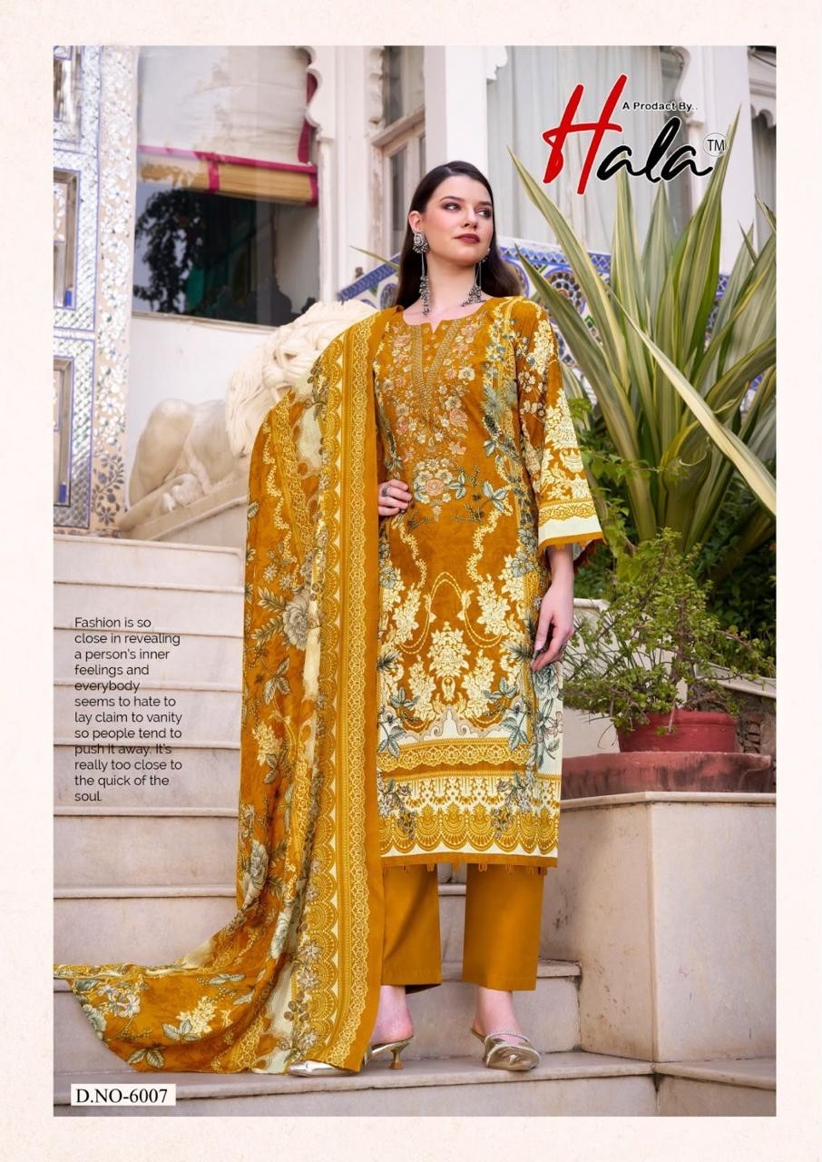 HALA | AAYAT VOL-6 | Premium Soft Cotton Heavy Embroidered Suit | RD Fashion Surat