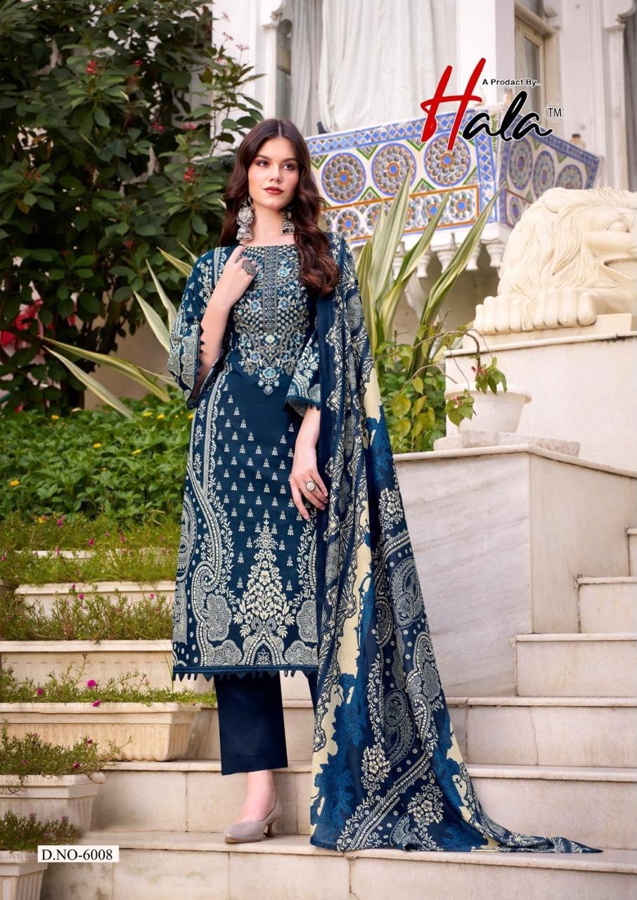 HALA | AAYAT VOL-6 | Premium Soft Cotton Heavy Embroidered Suit | RD Fashion Surat