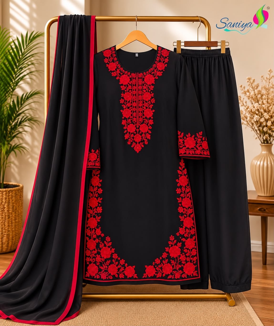 SANIYA TRENDZ | SAIYARA VOL-1 | Design 1502 | Fox Georgette Embroidered Palazzo Set | RD Fashion Surat