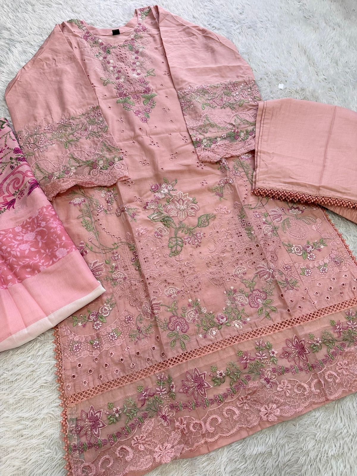 MEHBOOB TEX | PREMIUM EMBROIDERED 3 PIECE SUIT