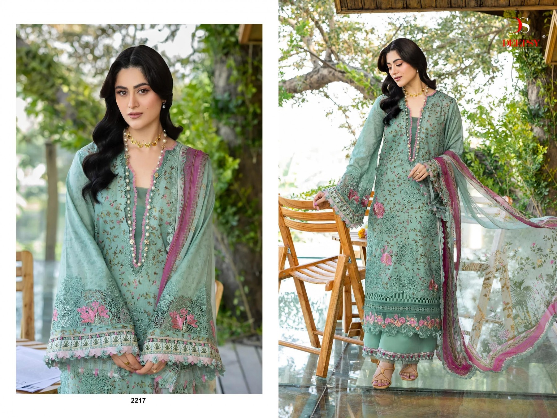 ELAF CHIKANKARI-2 | PREMIUM COTTON EMBROIDERED SUIT