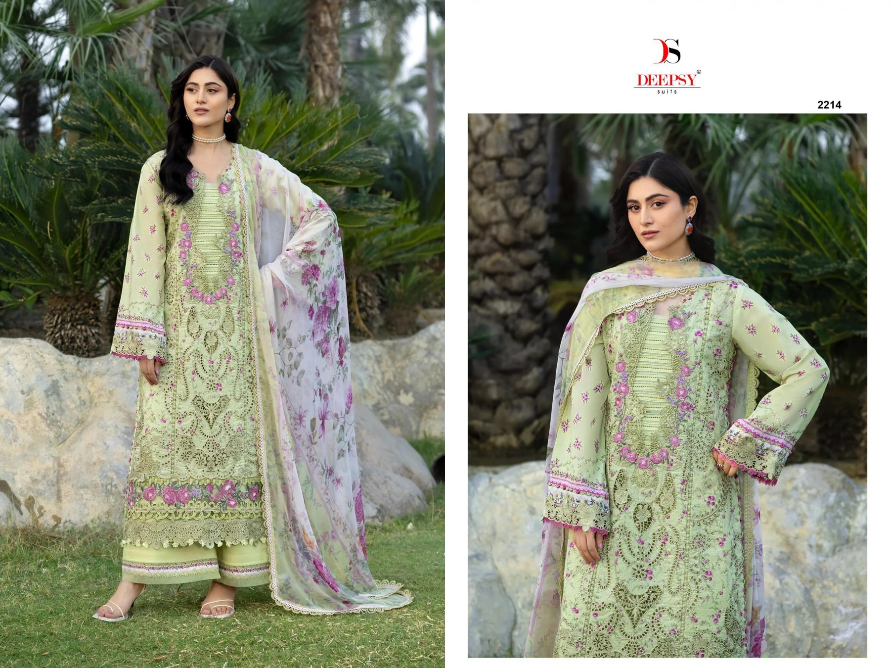 ELAF CHIKANKARI-2 | PREMIUM COTTON EMBROIDERED SUIT
