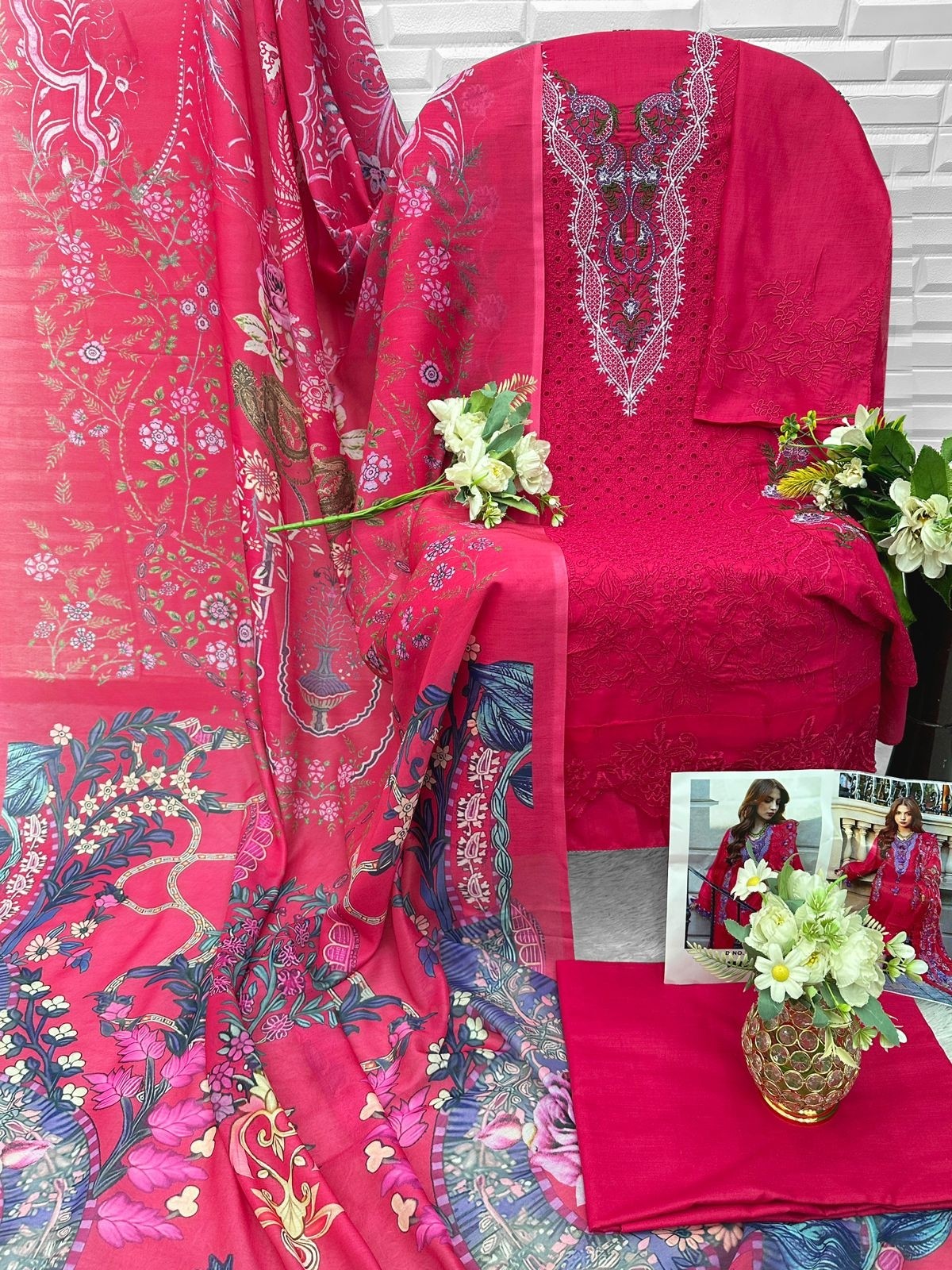 FLORENT 1070ABCD | PREMIUM EMBROIDERED 3 PIECE SUIT