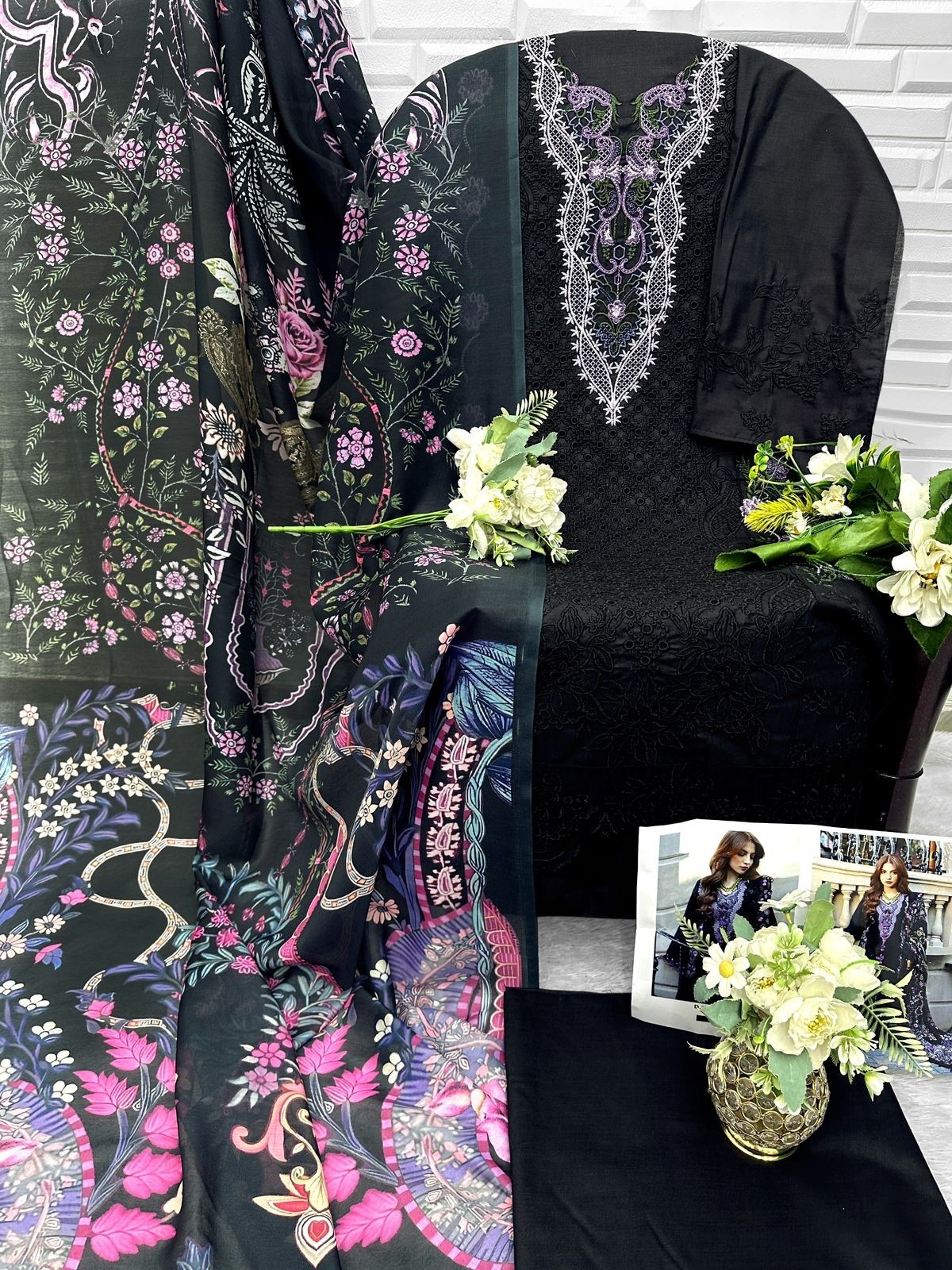 FLORENT 1070ABCD | PREMIUM EMBROIDERED 3 PIECE SUIT