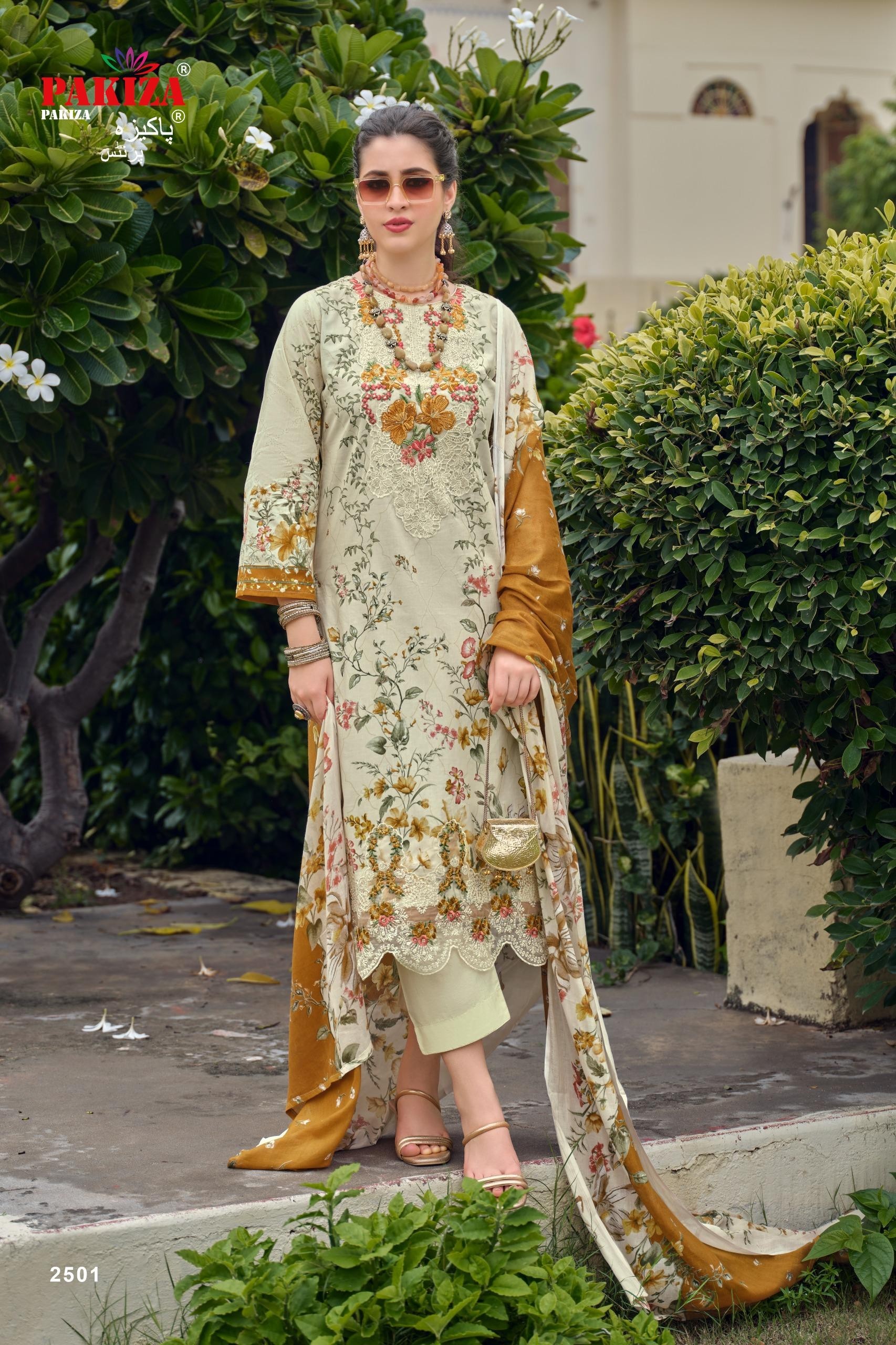 PAKIZA PRINTS | GULNAWAZ VOL 25 | PREMIUM EMBROIDERED LAWN SUIT