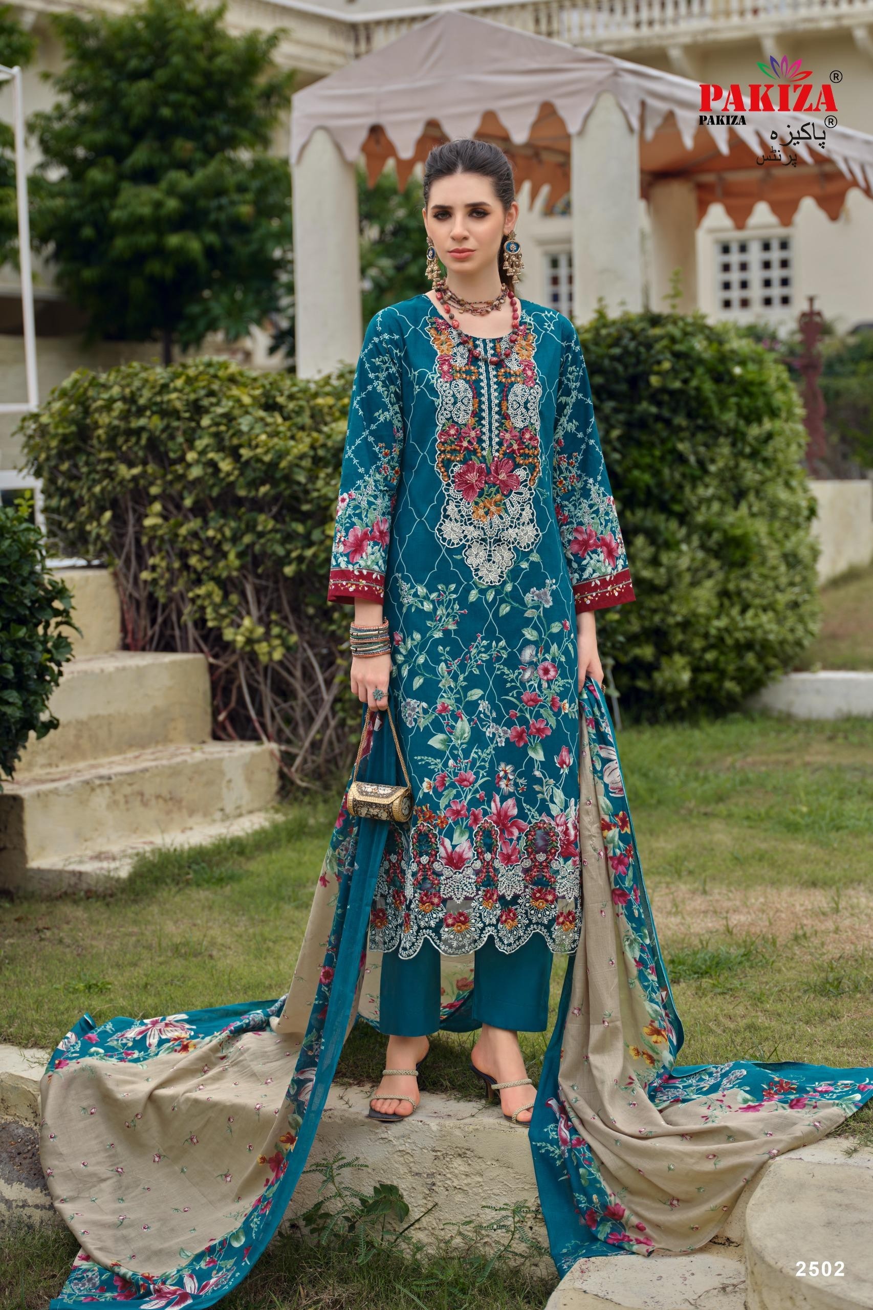 PAKIZA PRINTS | GULNAWAZ VOL 25 | PREMIUM EMBROIDERED LAWN SUIT