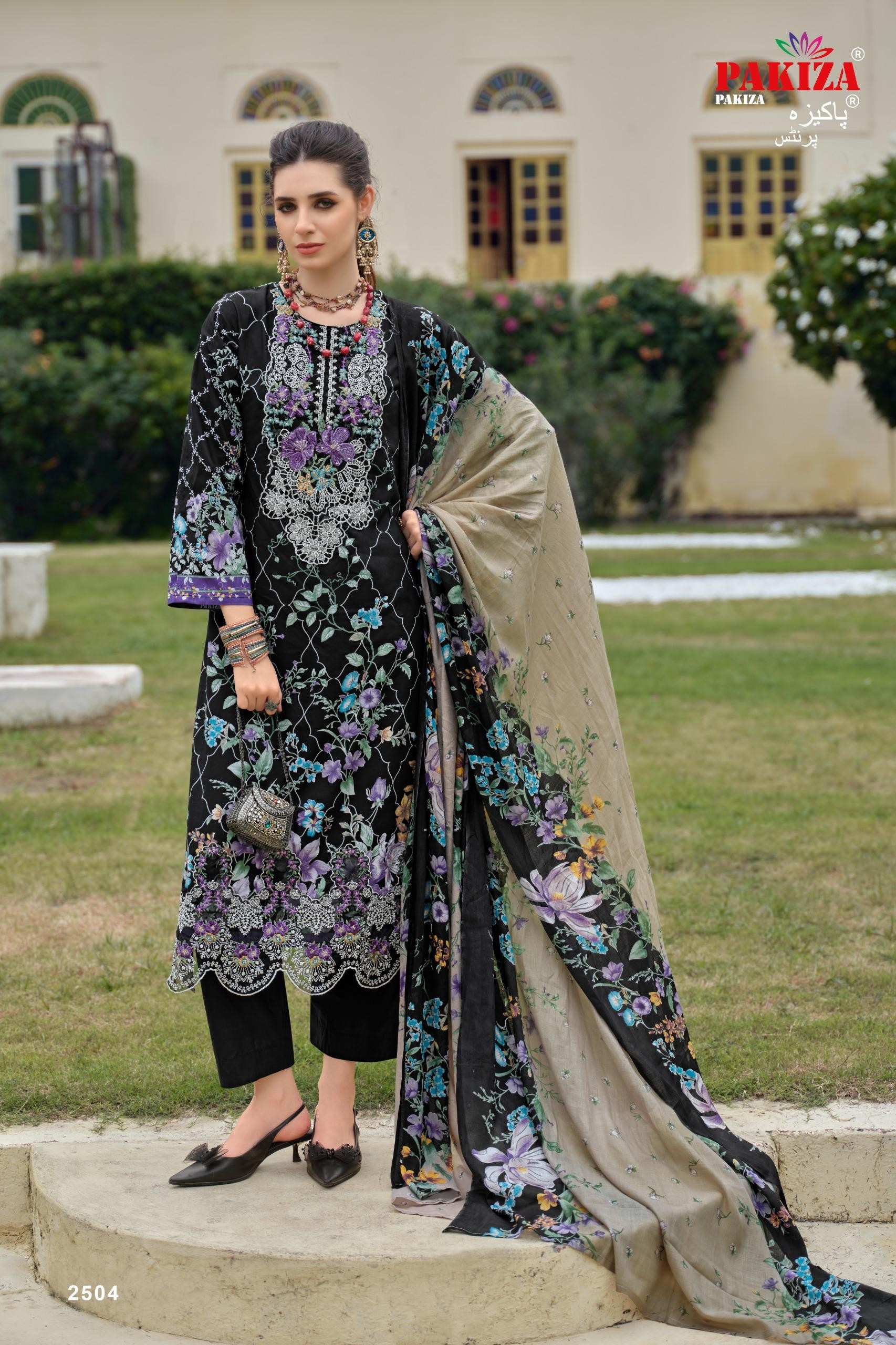 PAKIZA PRINTS | GULNAWAZ VOL 25 | PREMIUM EMBROIDERED LAWN SUIT
