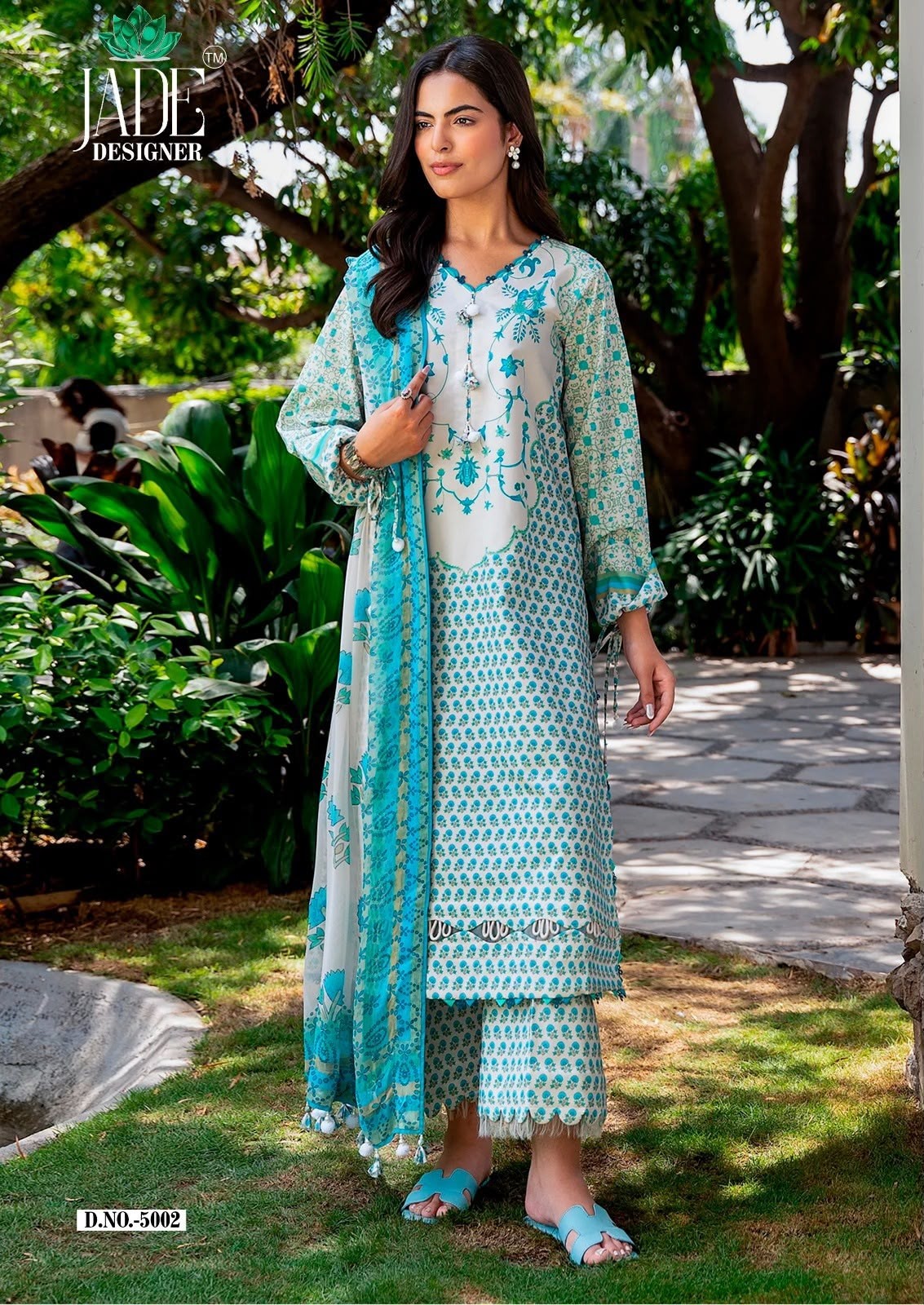 SAANVI TRENDS | JADE NOOR AHMED VOL-5 | Heavy Lawn Cotton Karachi Print | 6 Designs | ₹420 + GST