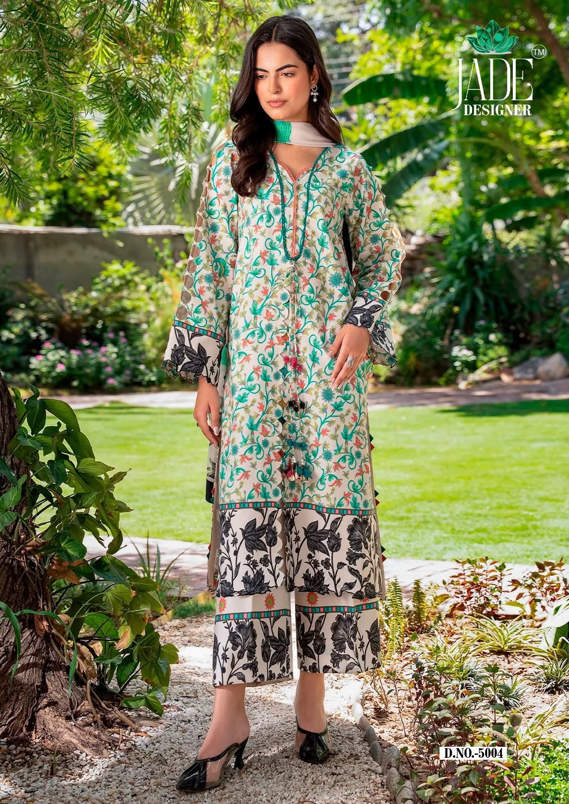 SAANVI TRENDS | JADE NOOR AHMED VOL-5 | Heavy Lawn Cotton Karachi Print | 6 Designs | ₹420 + GST