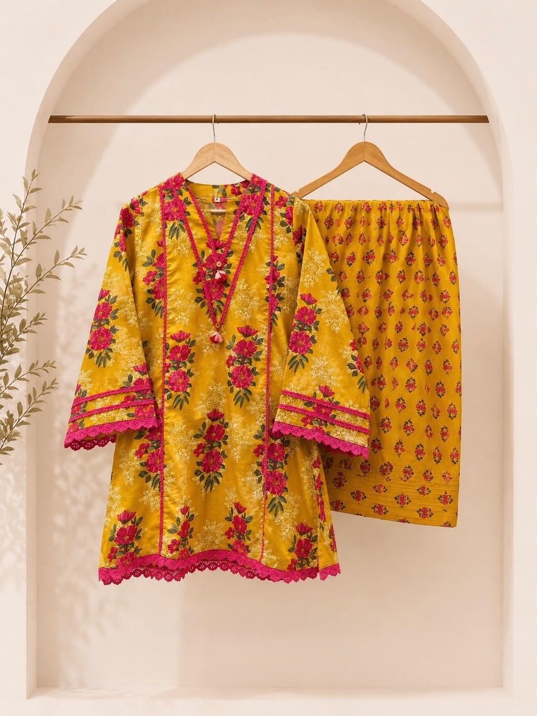 NSR-909 | Premium Natural Crepe Cord Set | RD Fashion Surat