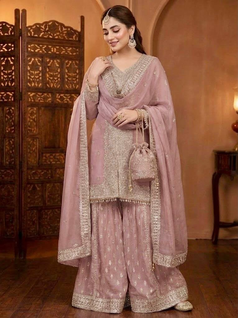 New Designer Sharara Suit Set
