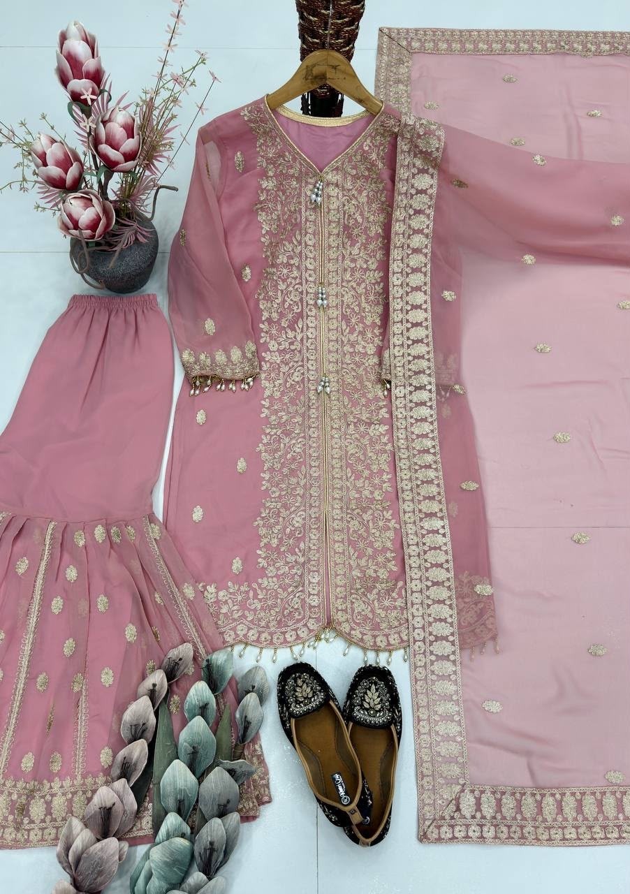 New Designer Sharara Suit Set