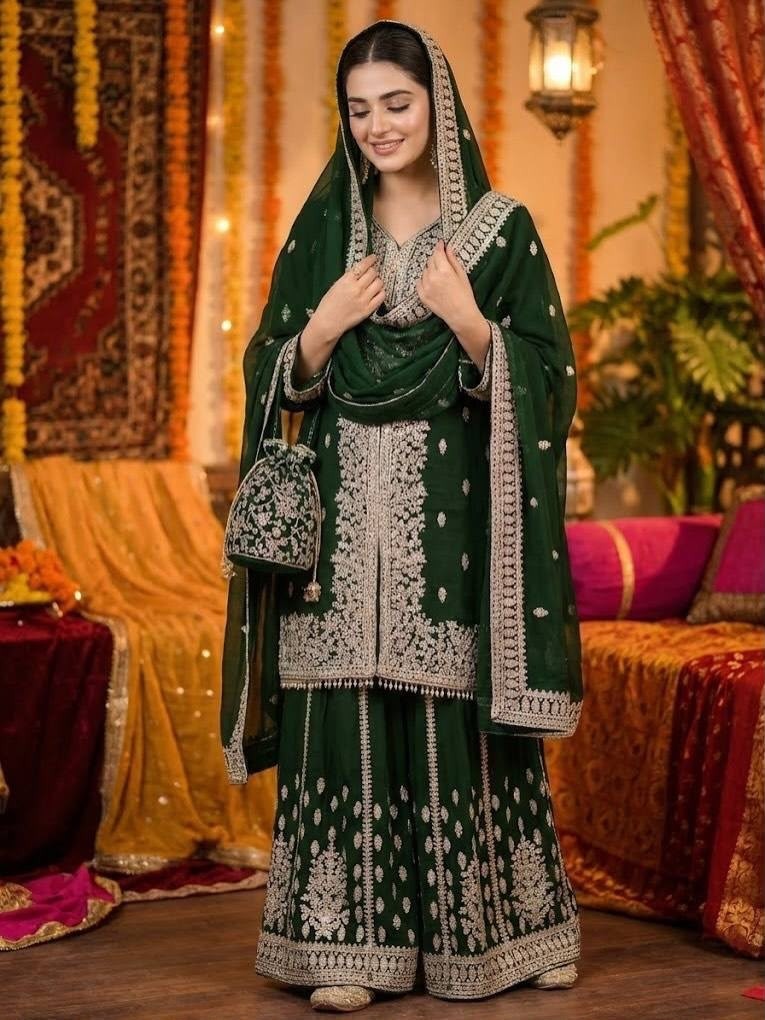 New Designer Sharara Suit Set