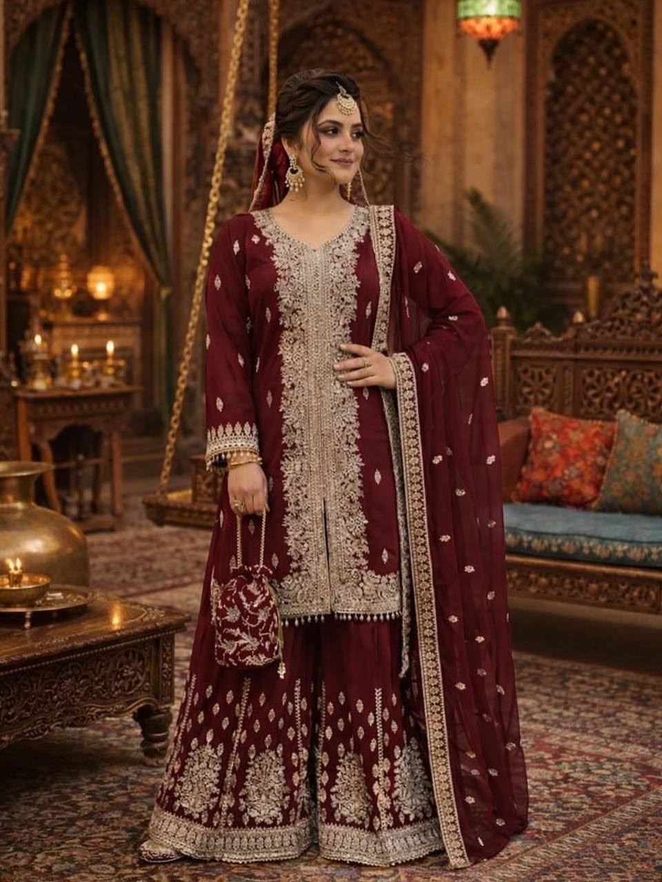 New Designer Sharara Suit Set