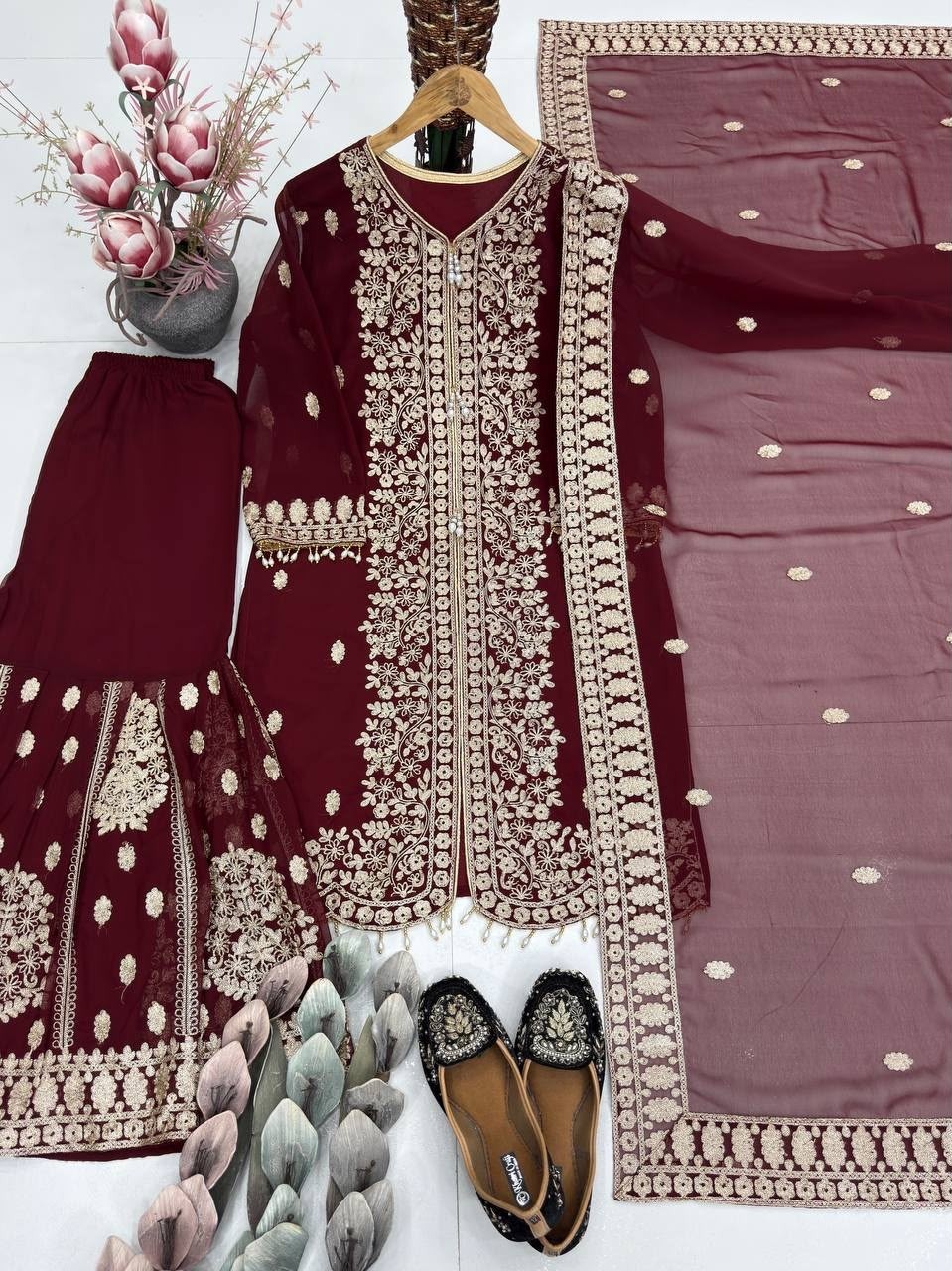 New Designer Sharara Suit Set