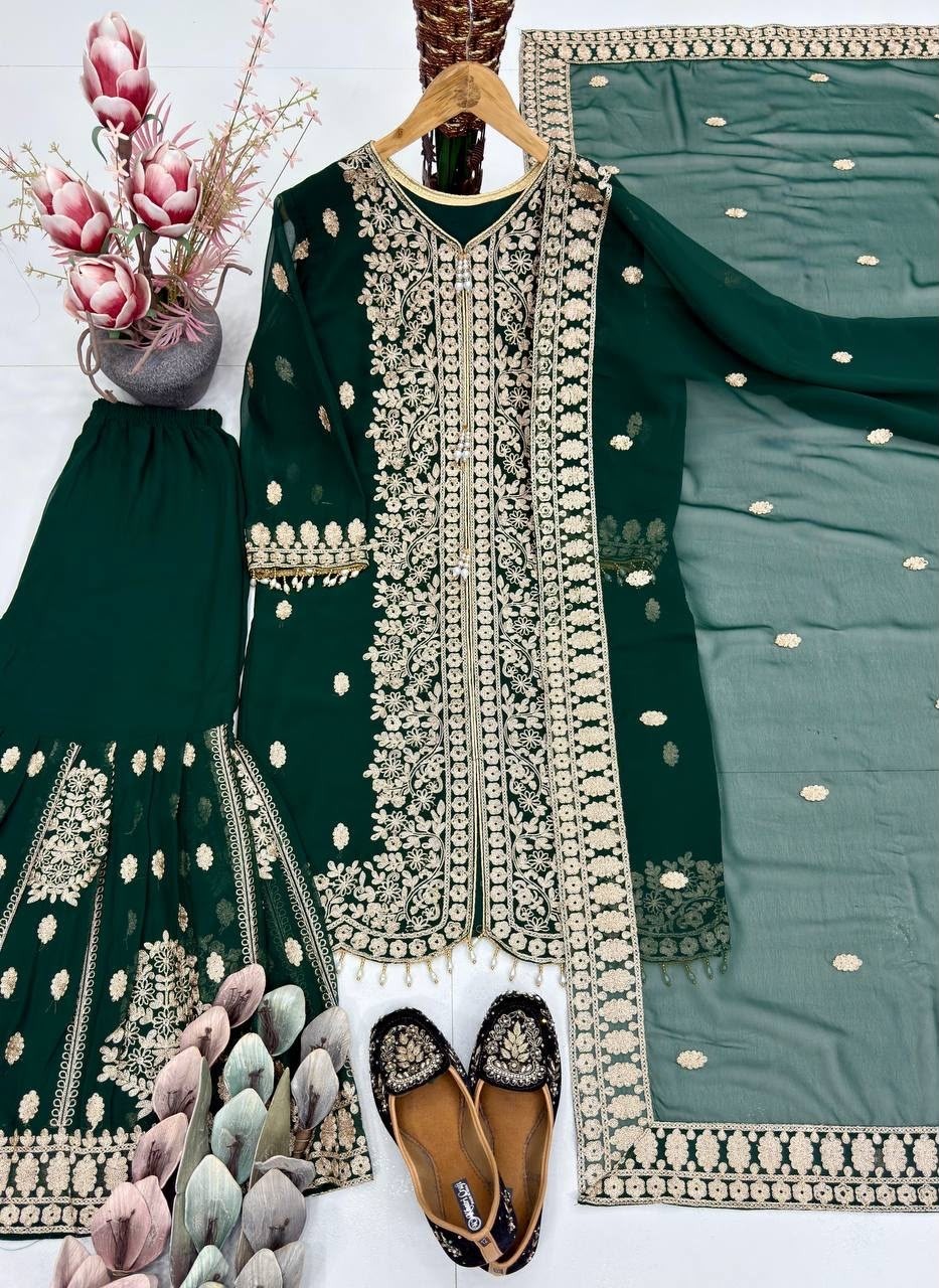 New Designer Sharara Suit Set