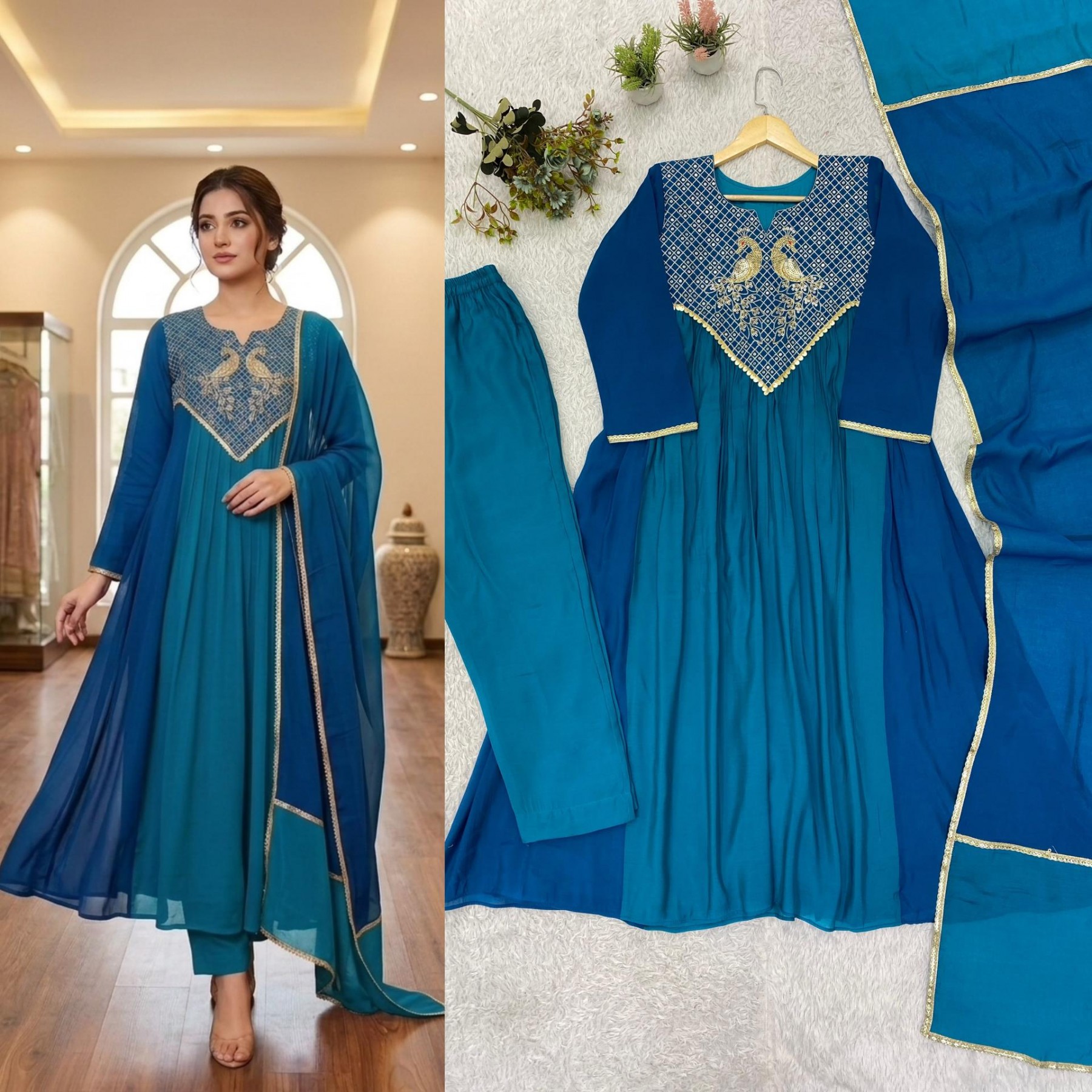 Festive Designer Kurti Set