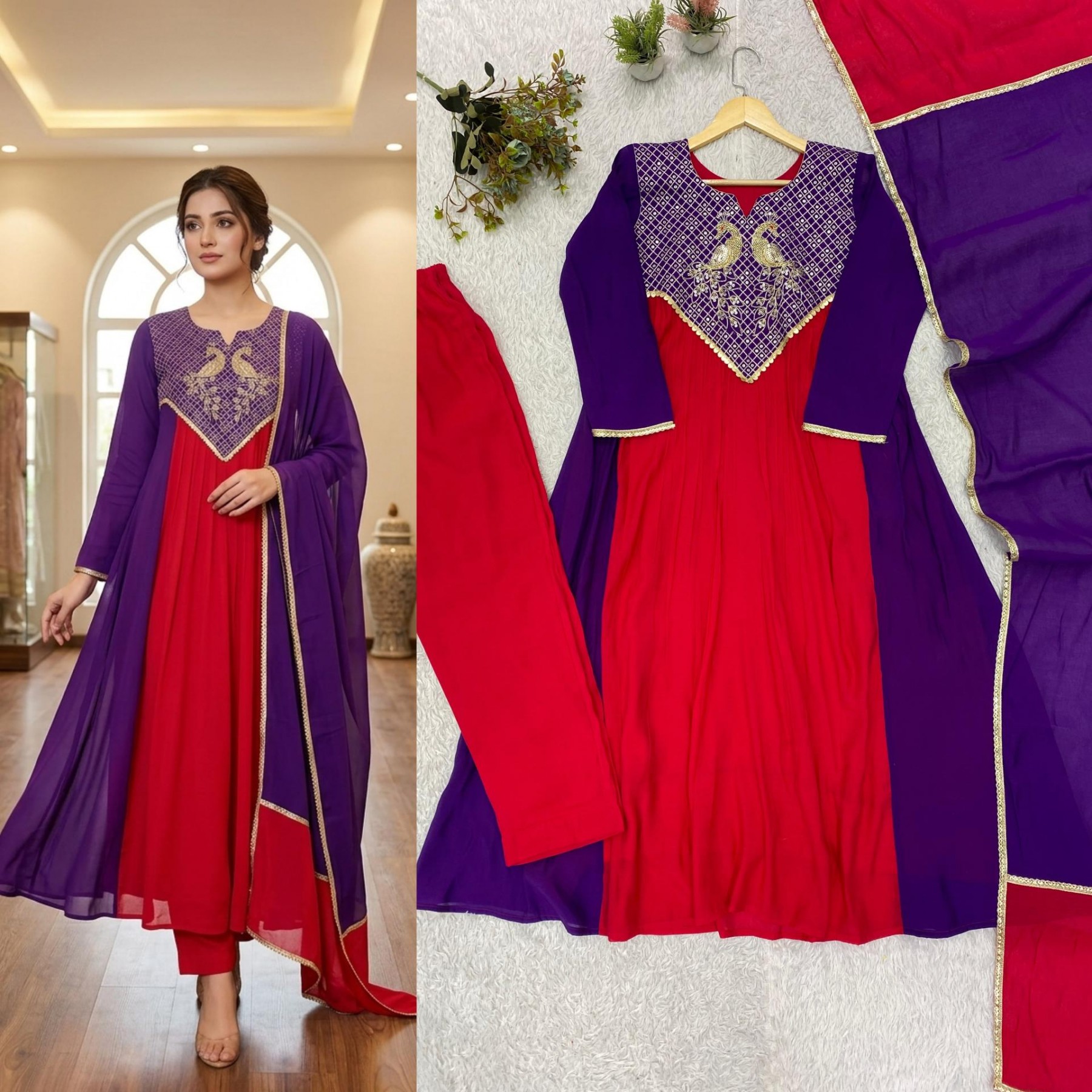 Festive Designer Kurti Set