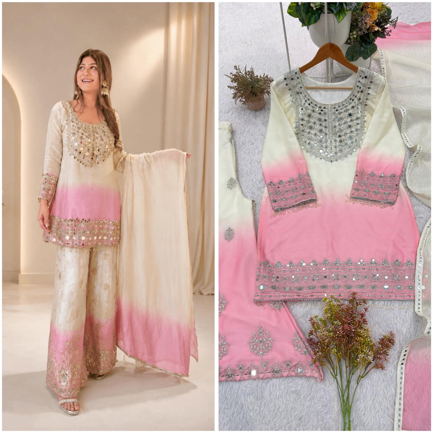 Designer Collection | Real Mirror Work | Ready to Dispatch